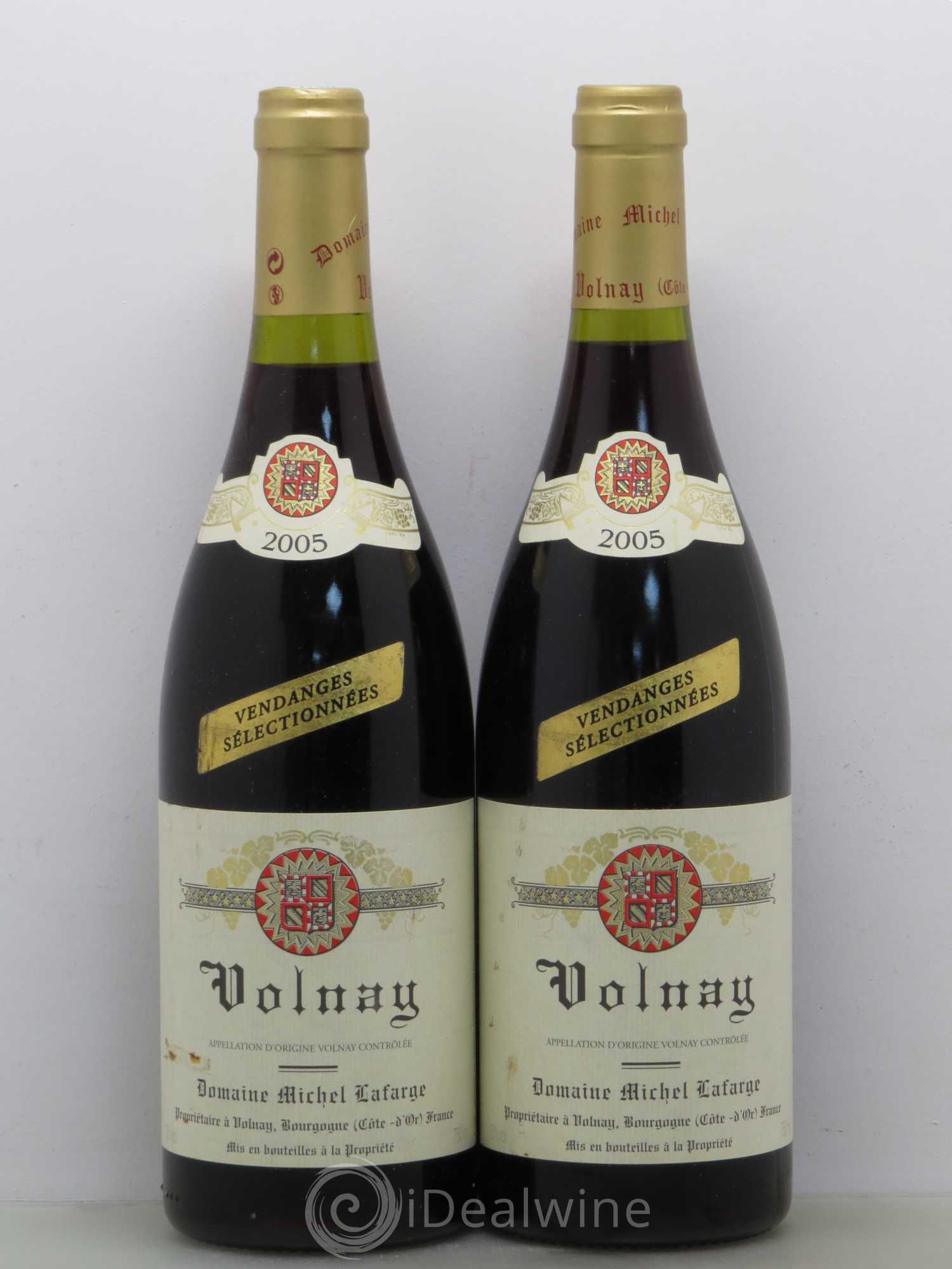 Volnay Vendanges sélectionnées Lafarge (Domaine) 2005 - Lot de 2 bouteilles - 0