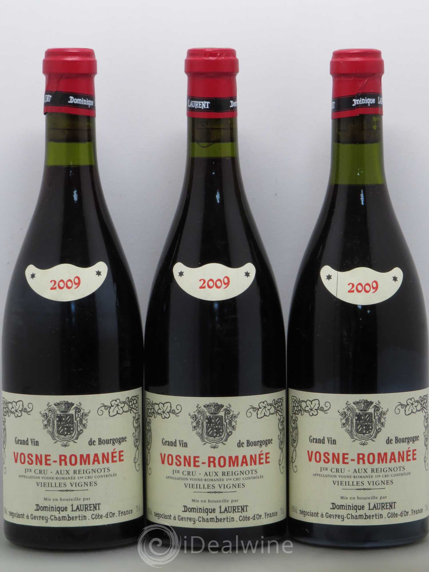 Vosne-Romanée 1er Cru Aux Reignots Vieilles Vignes Laurent 2009 - Posten von 3 Flaschen - 0
