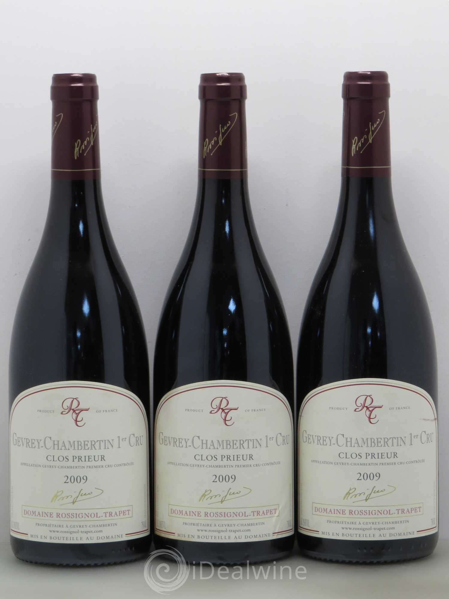 Gevrey-Chambertin 1er Cru Clos Prieur Rossignol-Trapet (Domaine) 2009 - Lot de 3 bouteilles - 0