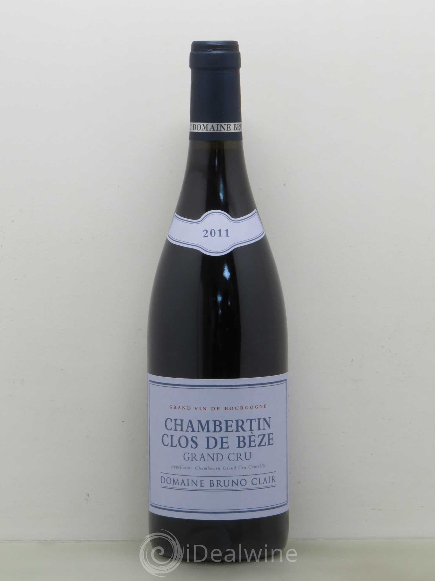 Chambertin Clos de Bèze Grand Cru Bruno Clair (Domaine) 2011 - Lot de 1 bouteille - 0