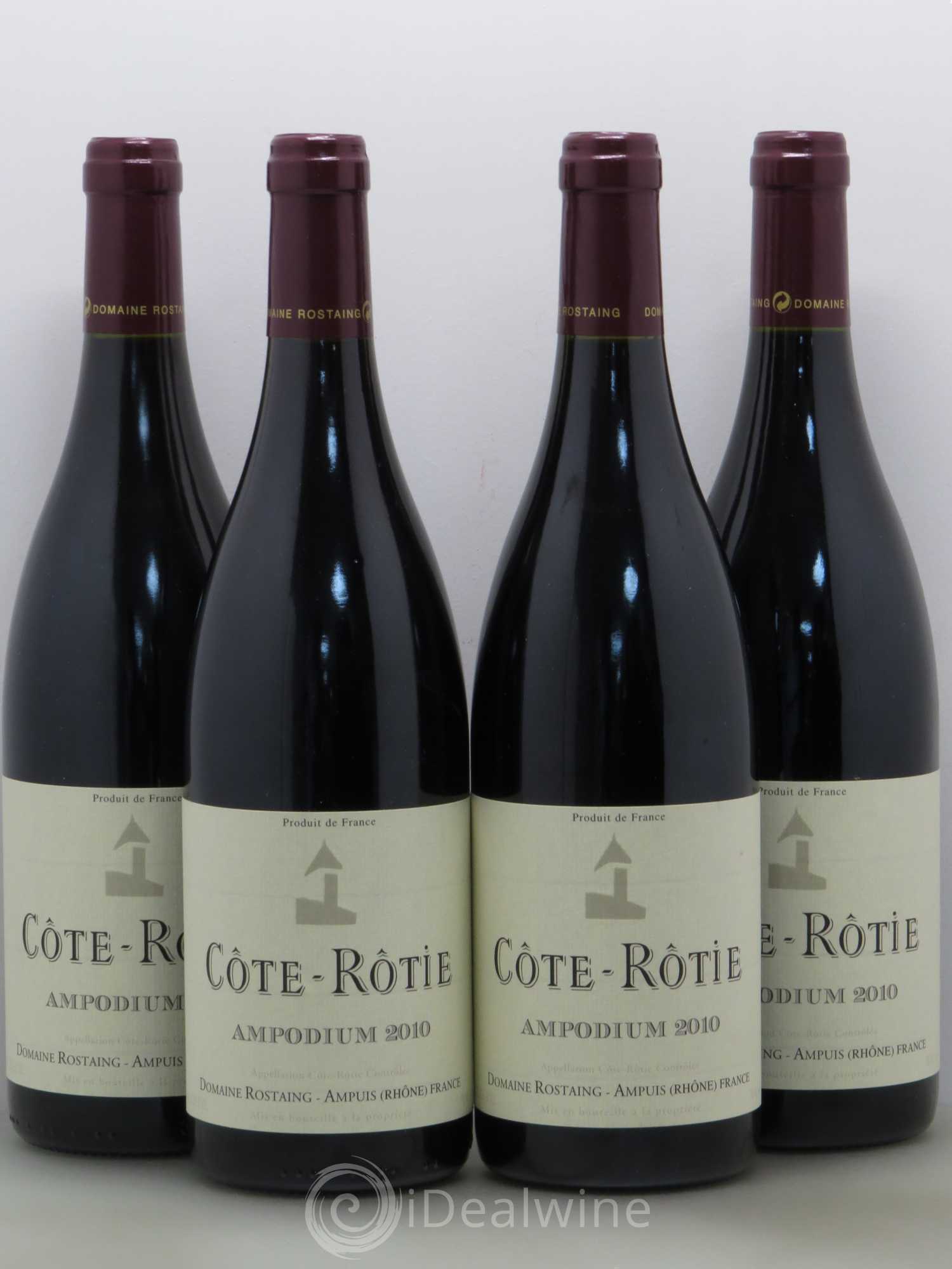 Côte-Rôtie Ampodium René Rostaing 2010 - Lot of 4 bottles - 0