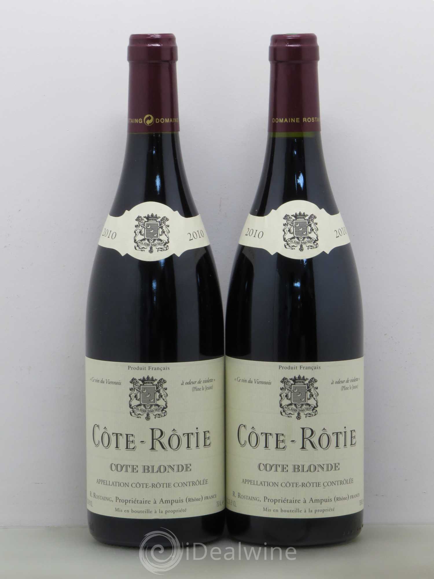 Côte-Rôtie Côte Blonde René Rostaing 2010 - Posten von 2 Flaschen - 0