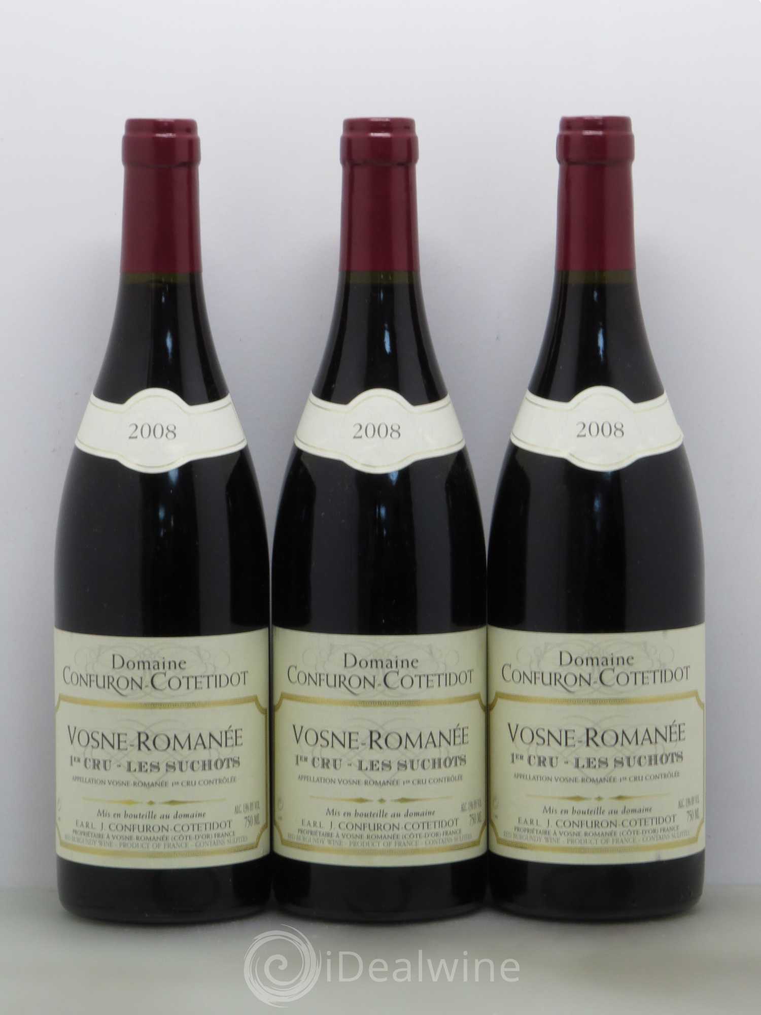 Vosne-Romanée 1er Cru Les Suchots Confuron-Cotetidot 2008 - Lot de 3 bouteilles - 0