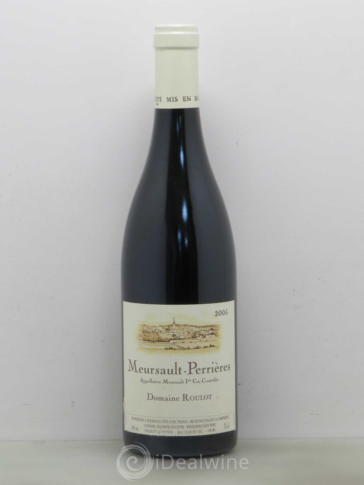 Meursault 1er Cru Perrières Roulot (Domaine) 2005 - Lot de 1 bouteille - 0