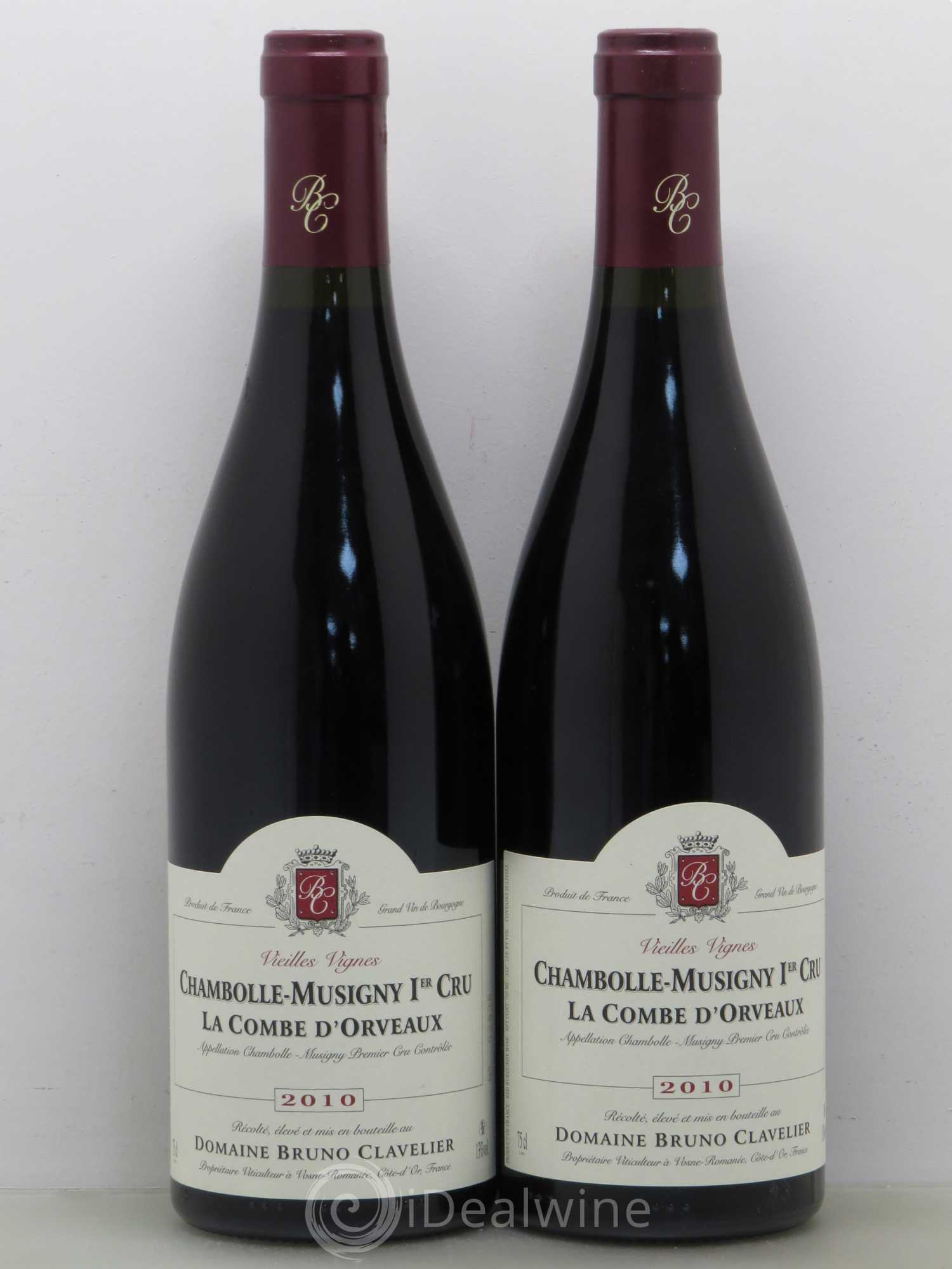 Chambolle-Musigny 1er Cru La Combe D'Orveaux Clavelier Vieilles Vignes 2010 - Posten von 2 Flaschen - 0