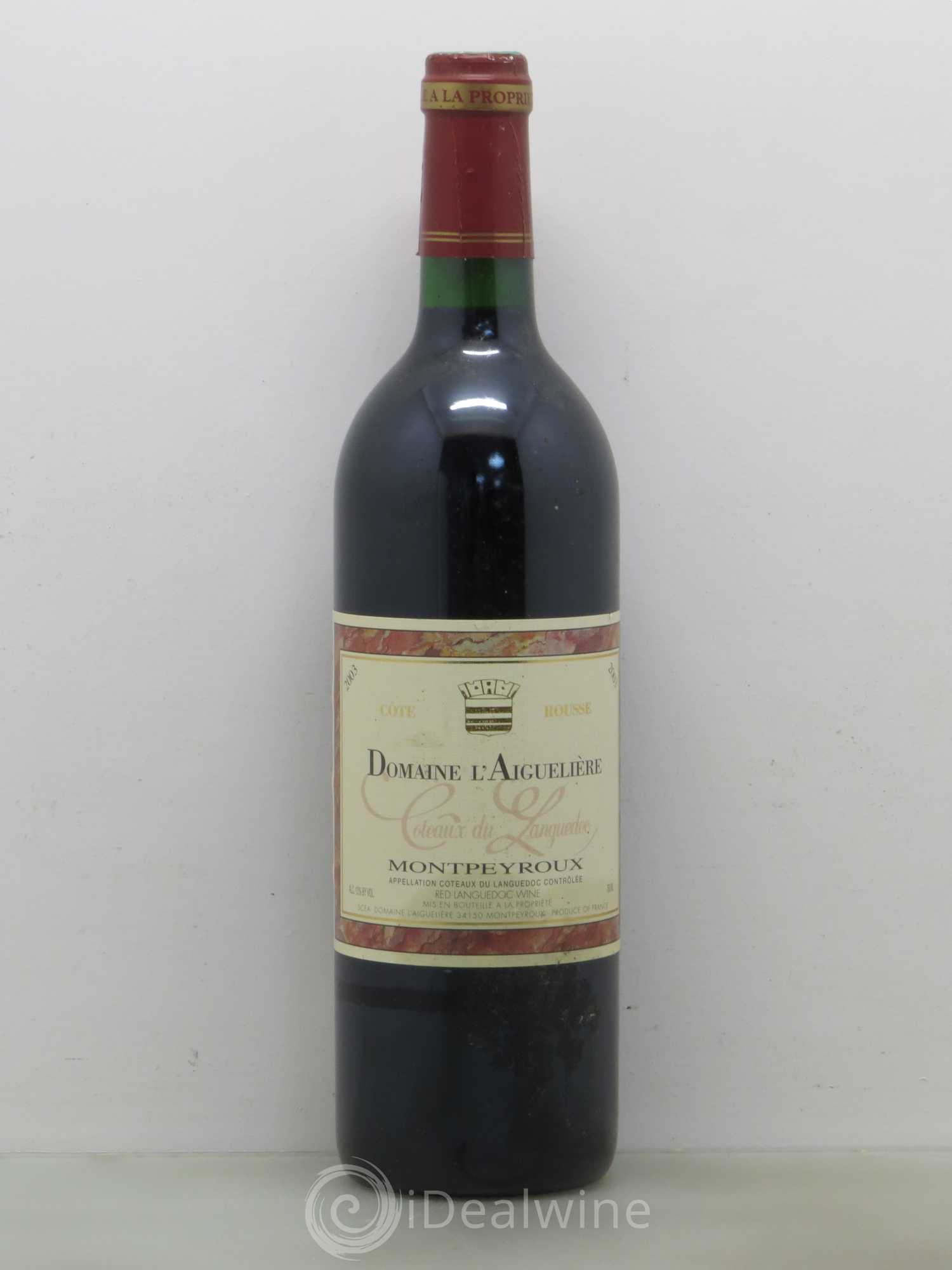 Coteaux du Languedoc Montpeyroux l aigueliere côte rousse 2003 - Posten von 1 Flasche - 0