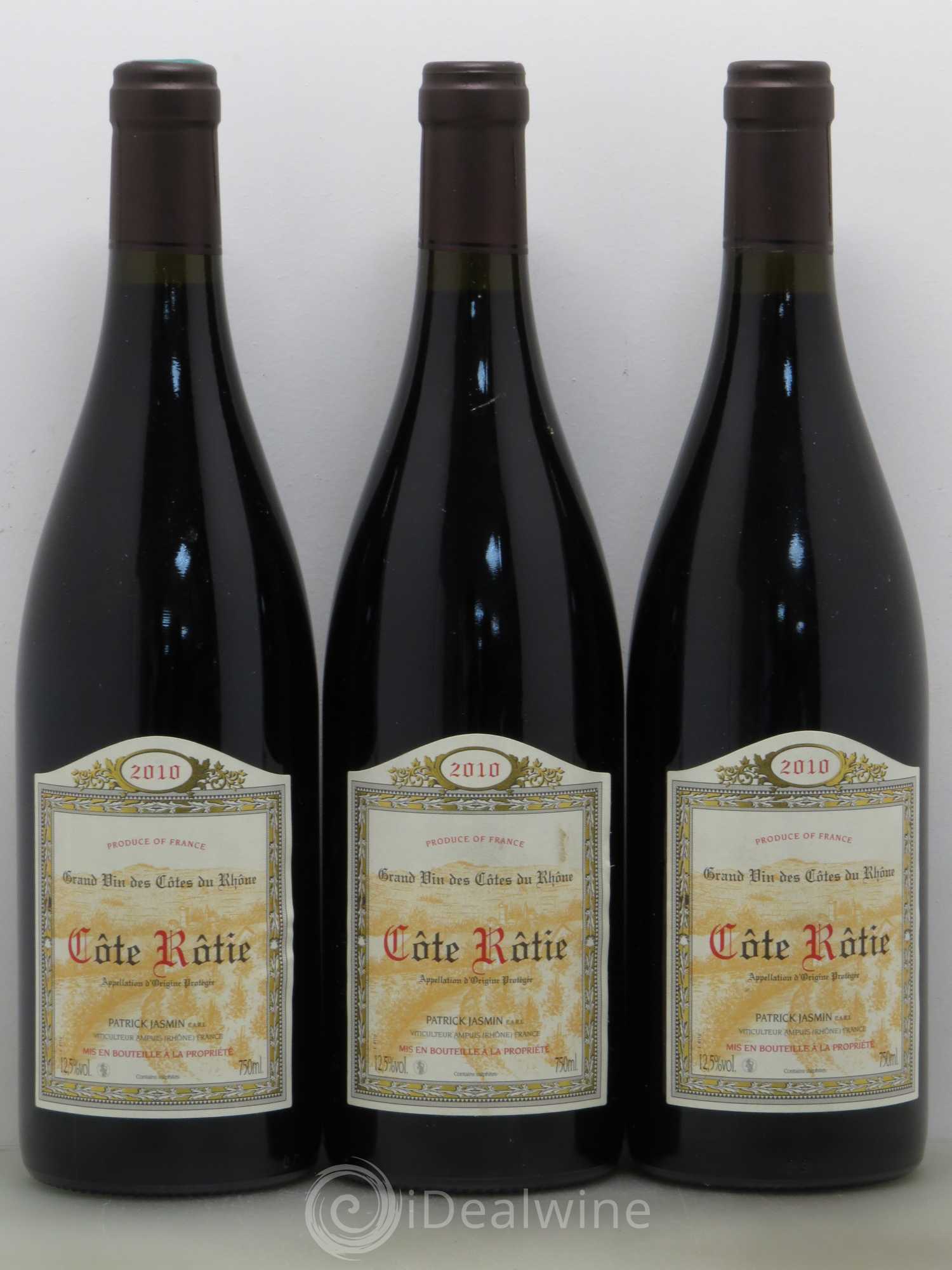 Côte-Rôtie Jasmin (Domaine) 2010 - Lot de 3 bouteilles - 0