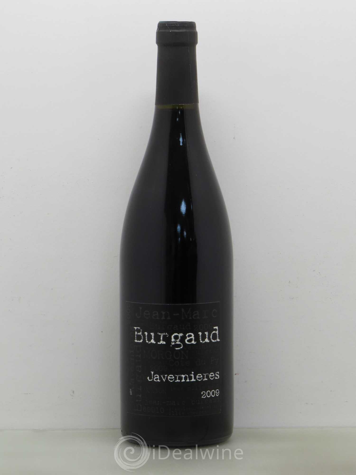 Morgon Javernières Jean-Marc Burgaud (Domaine) 2009 - Lot de 1 bouteille - 0