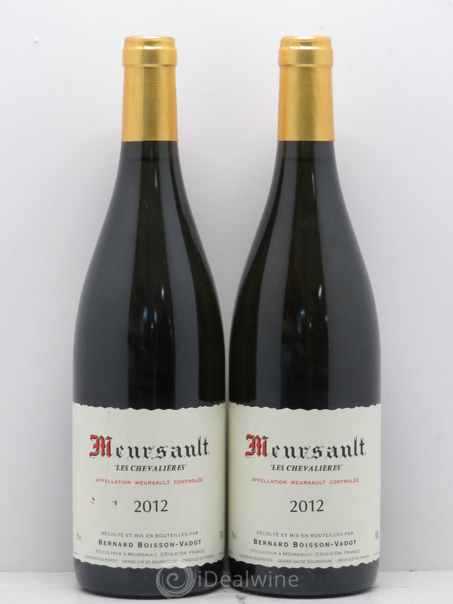 Meursault Les Chevalières Boisson Vadot 2012 - Posten von 2 Flaschen - 0