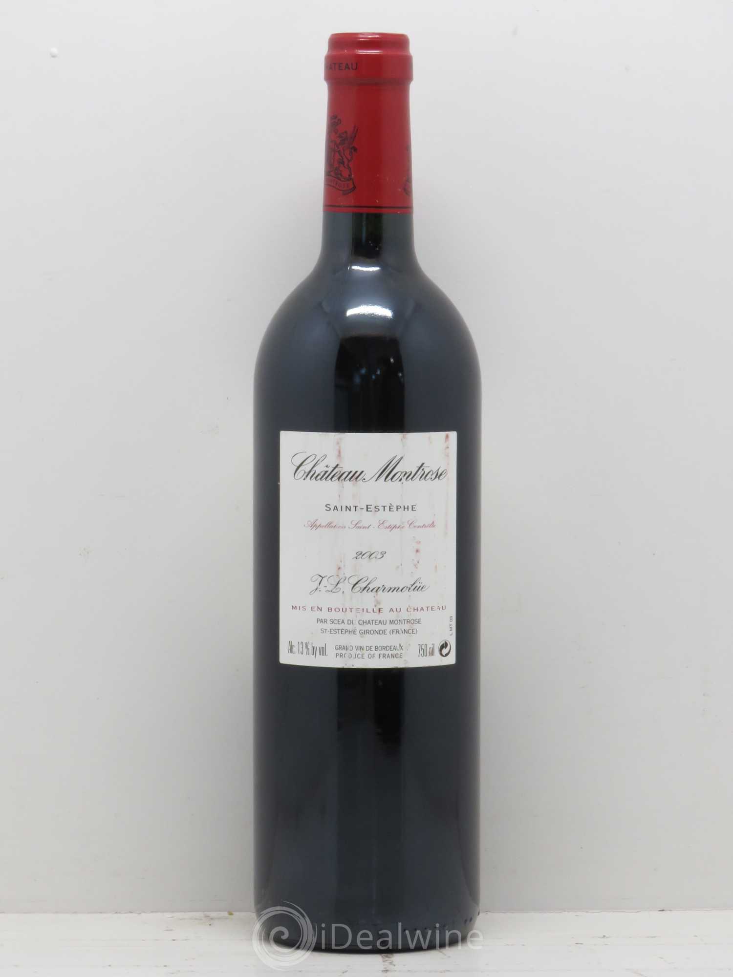 Château Montrose 2ème Grand Cru Classé 2003 - Lot de 1 bouteille - 1