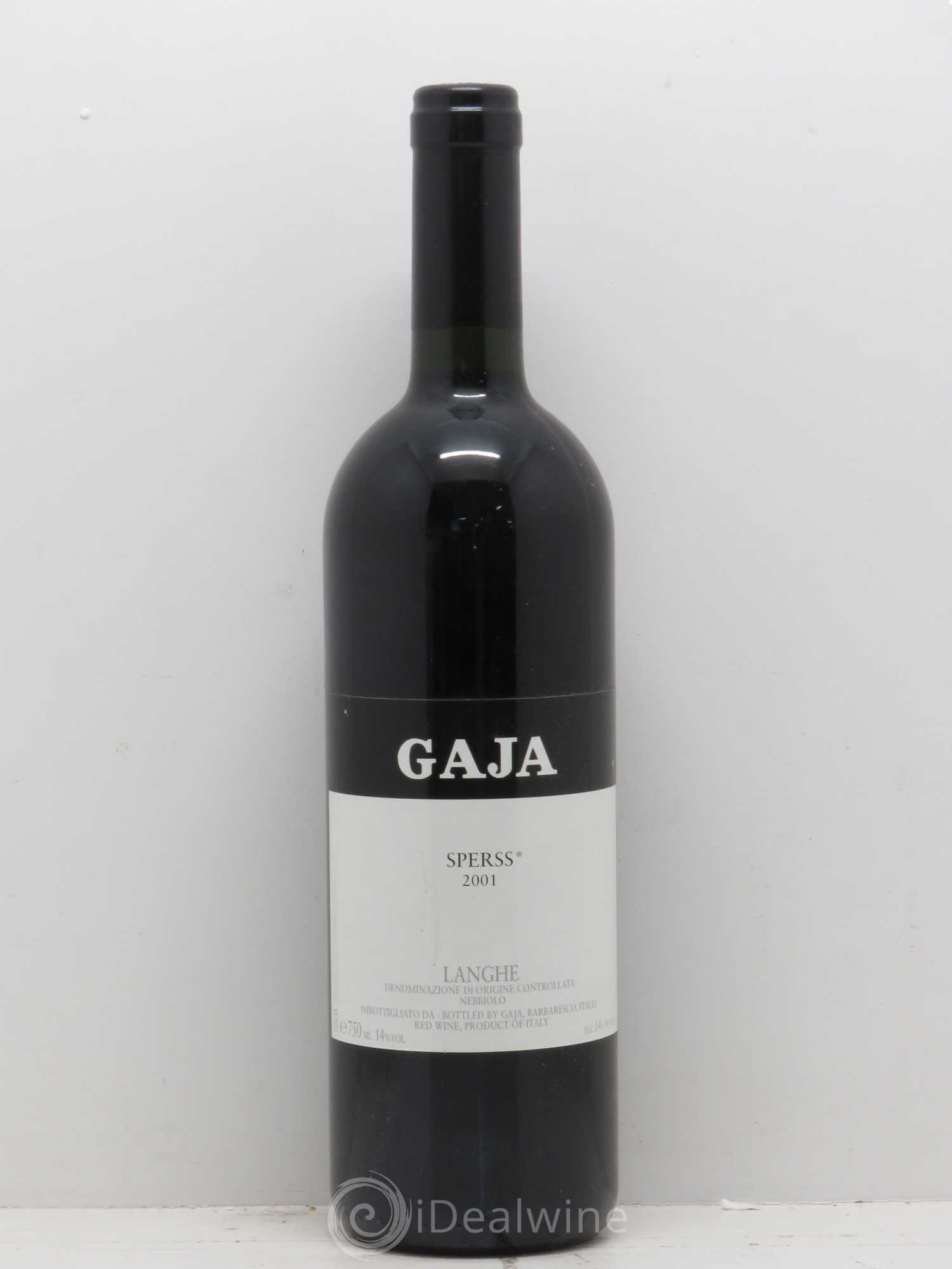 Langhe Sperss Angelo Gaja 2001 - Lot de 1 bouteille - 0