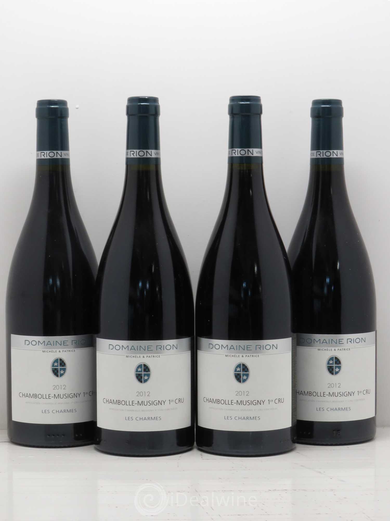 Chambolle-Musigny 1er Cru Les Charmes Rion (sans prix de réserve) 2012 - Posten von 4 Flaschen - 0