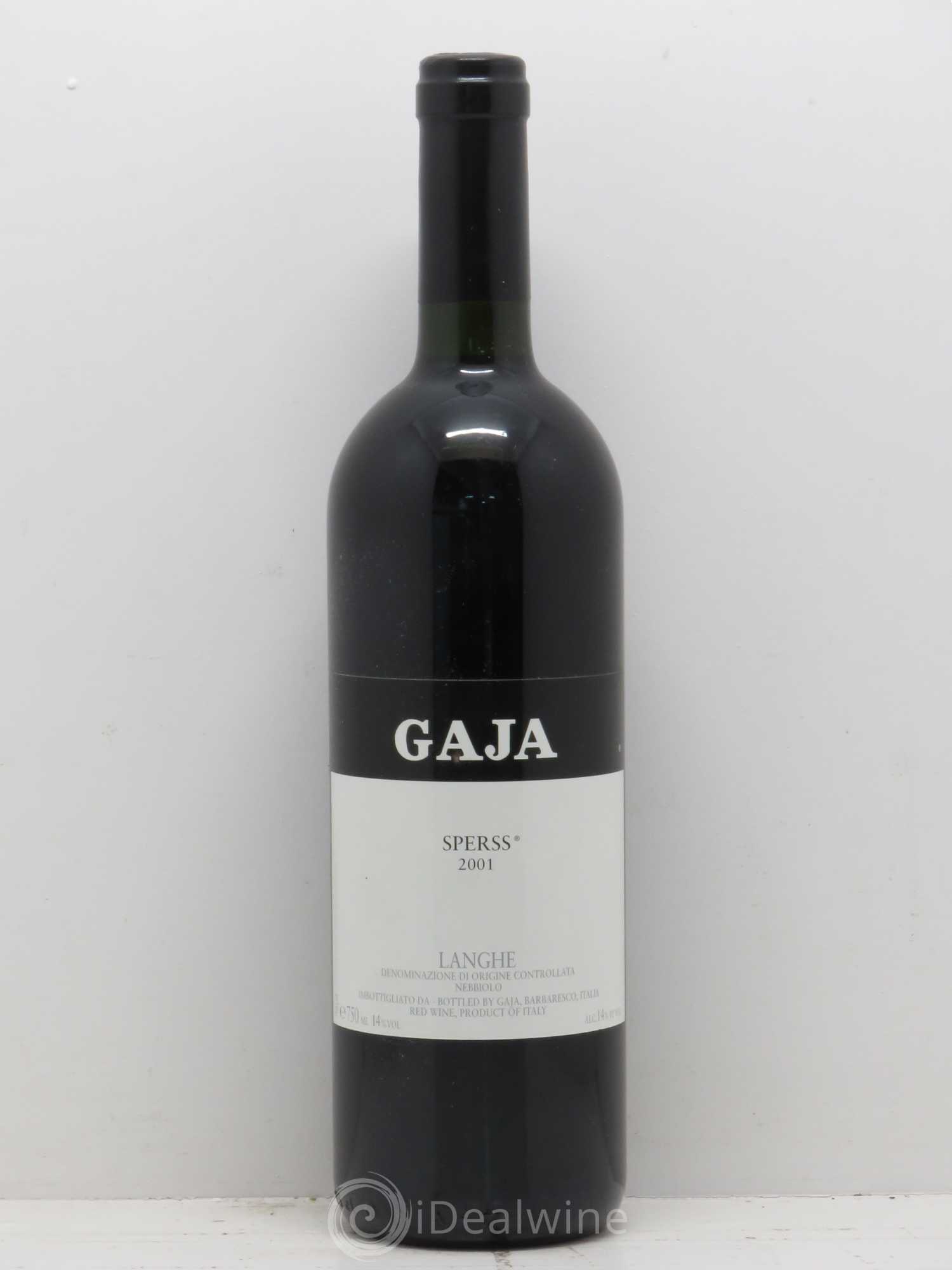 Langhe Sperss Angelo Gaja 2001 - Lot de 1 bouteille - 0