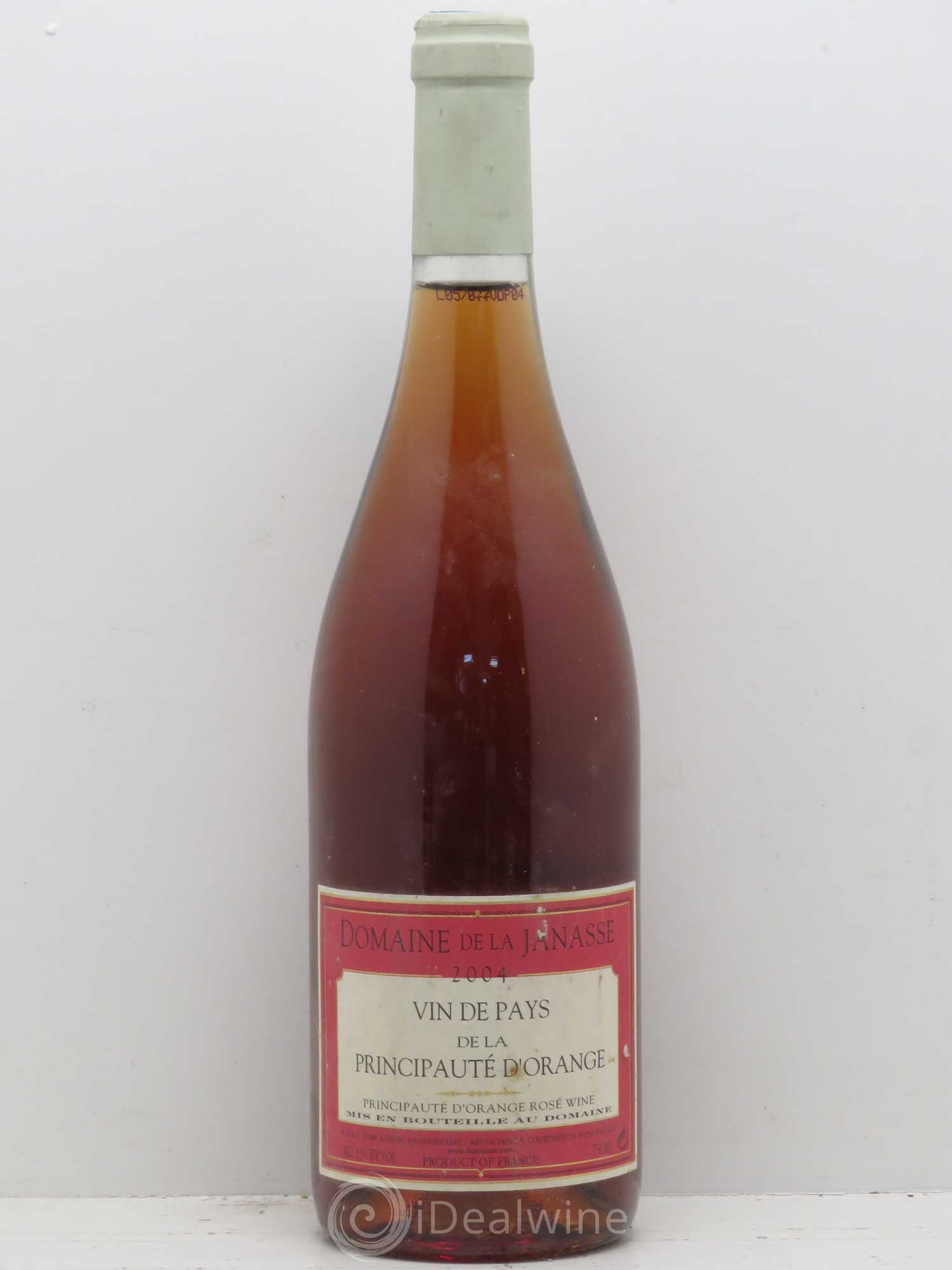 Divers Principauté d'Orange Janasse 2004 - Posten von 1 Flasche - 0