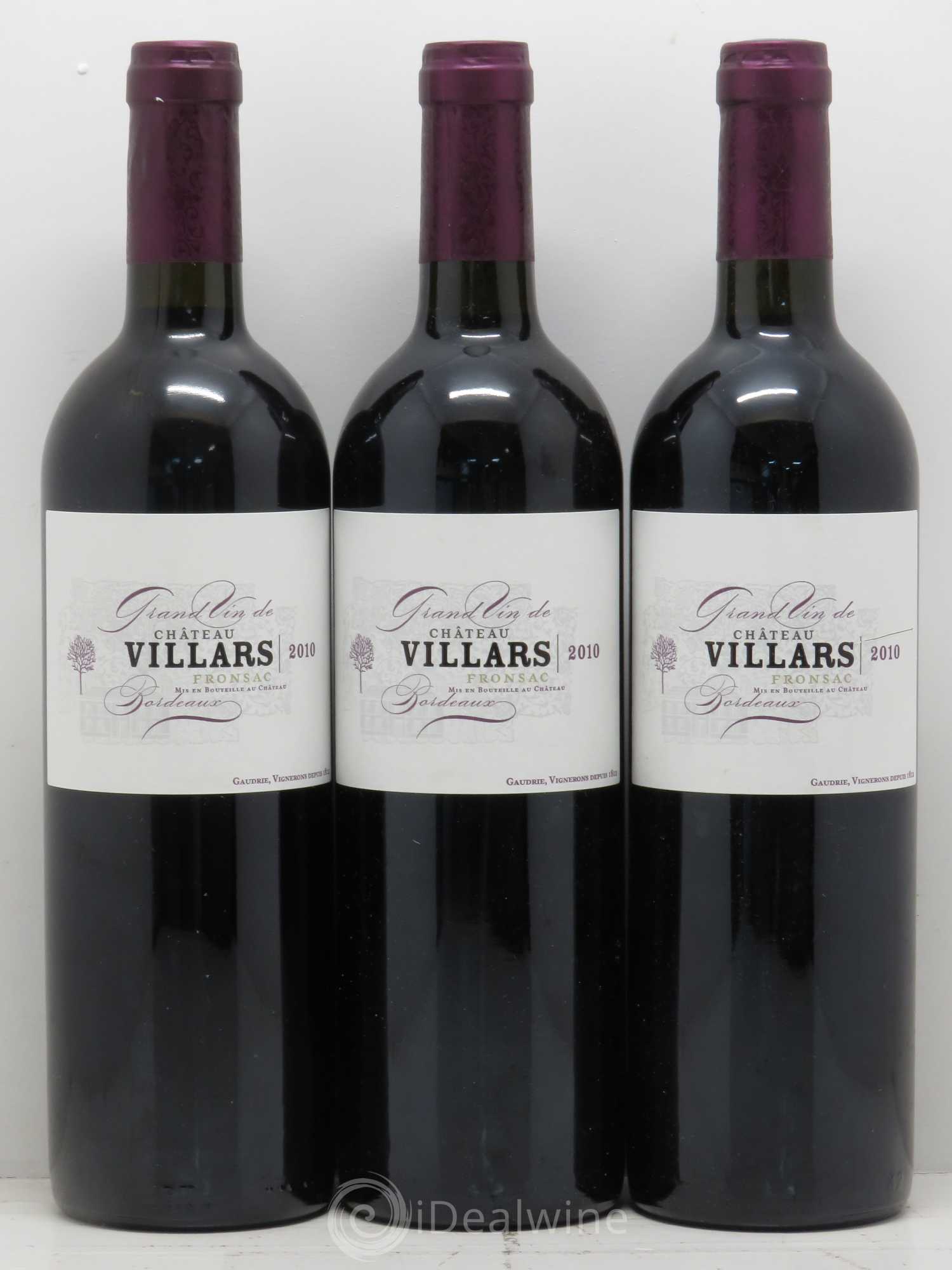 Fronsac Château Villars 2010 - Lot de 6 bouteilles - 2