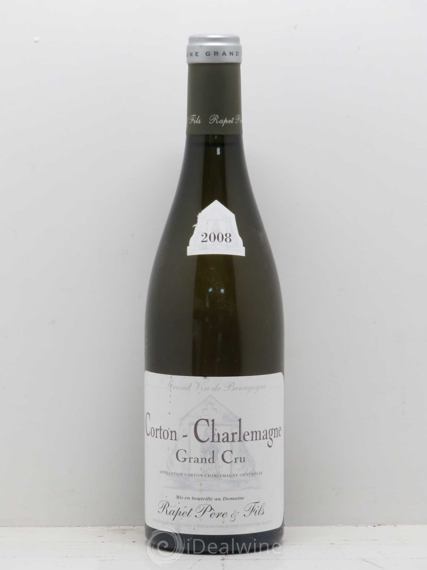 Corton-Charlemagne Grand Cru Rapet Père & Fils 2008 - Lot de 1 bouteille - 0