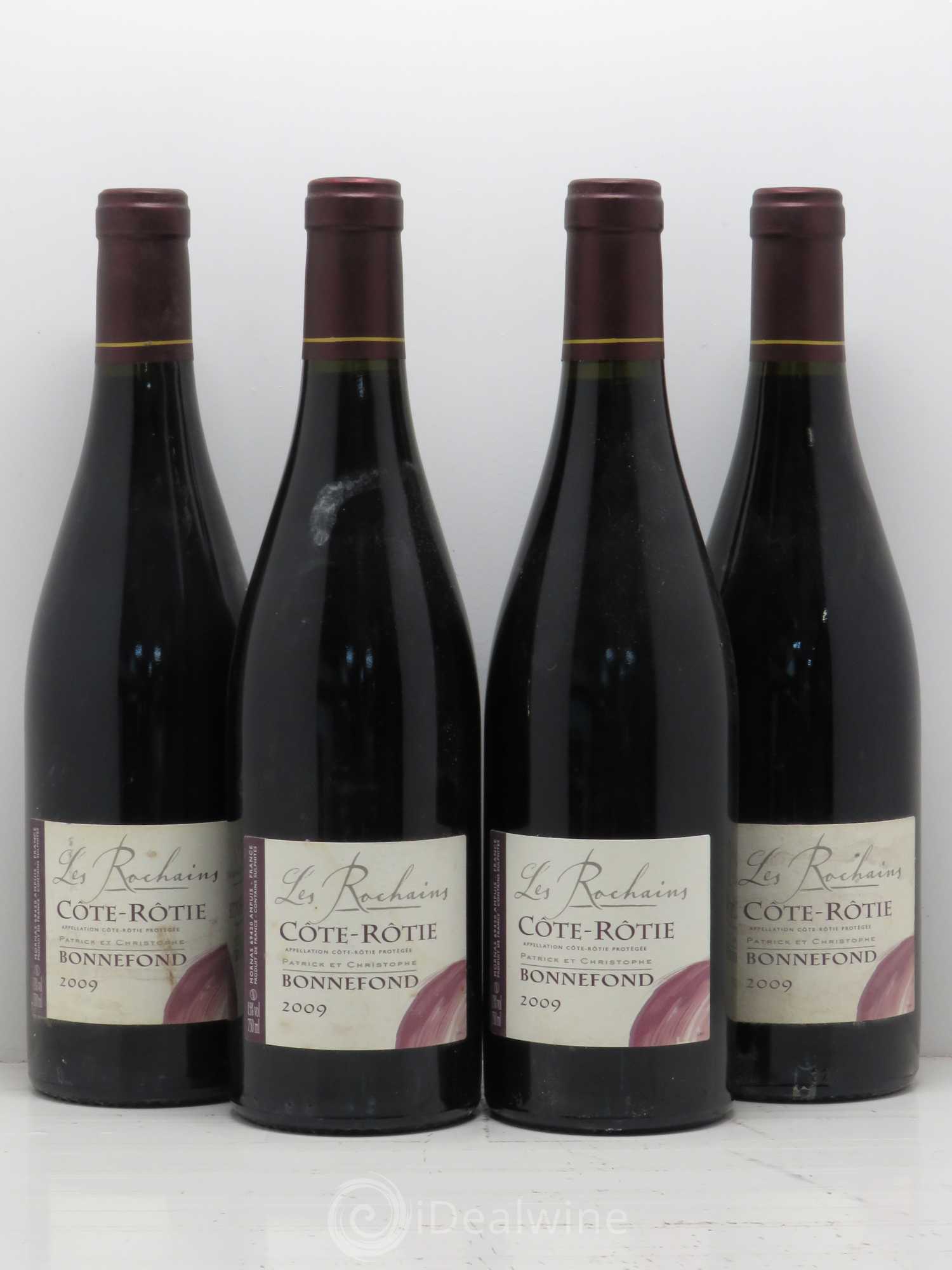 Côte-Rôtie Les Rochains Domaine Bonnefond 2009 - Lot de 4 bouteilles - 0