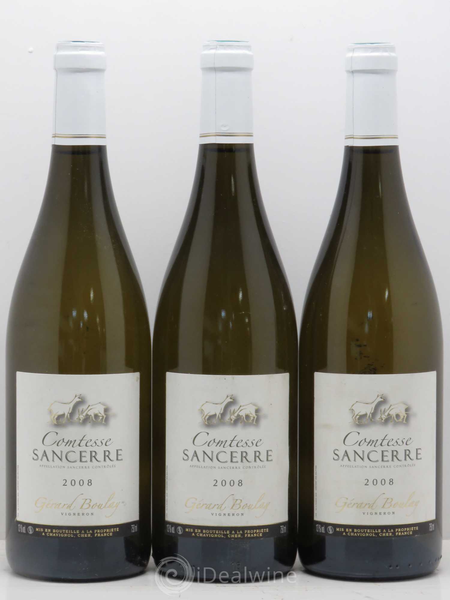 Sancerre Comtesse Gérard Boulay 2008 - Lot de 3 bouteilles - 0