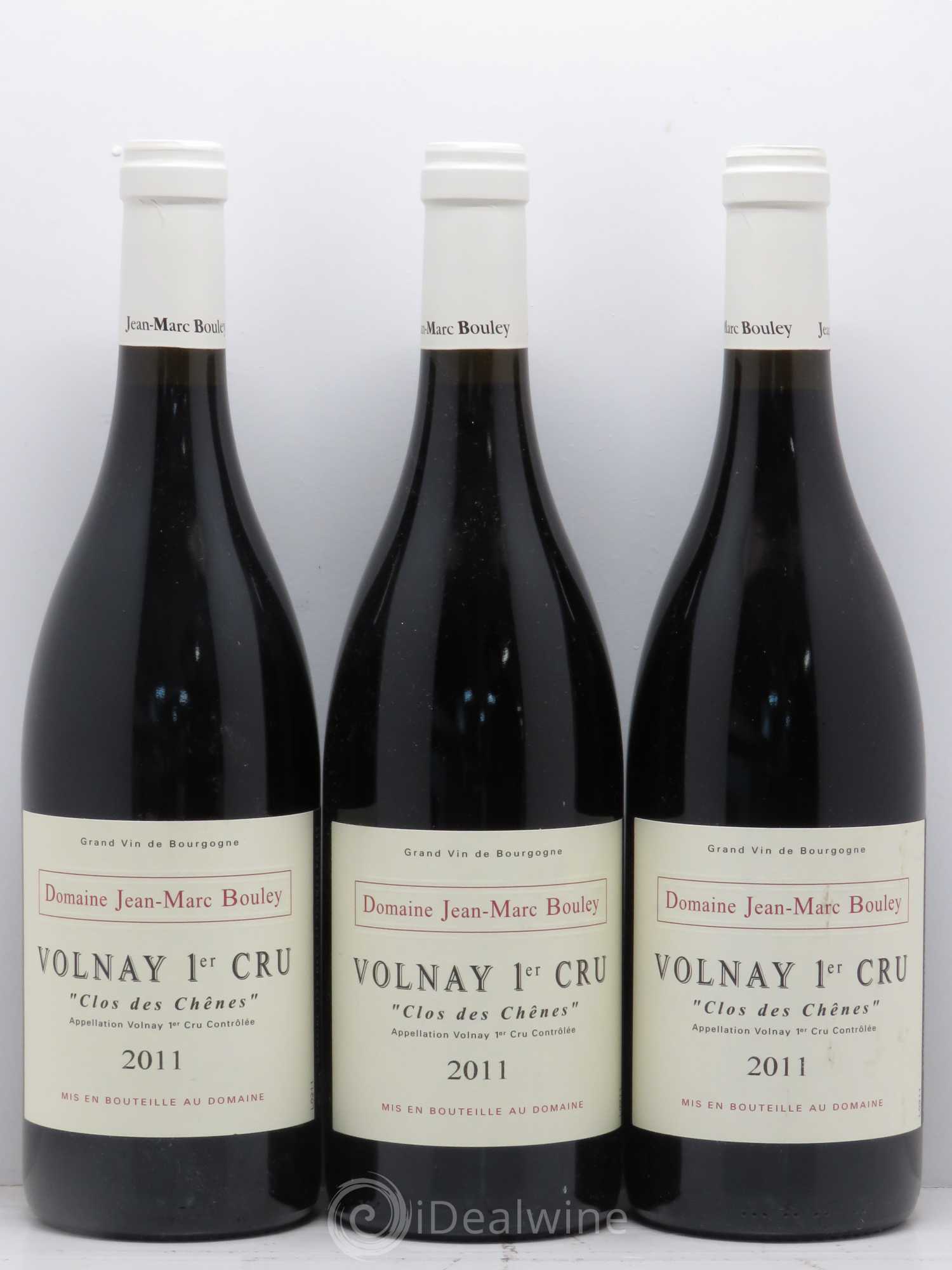 Volnay 1er Cru Clos Des Chenes JM. Bouley (sans prix de réserve) 2011 - Posten von 3 Flaschen - 0