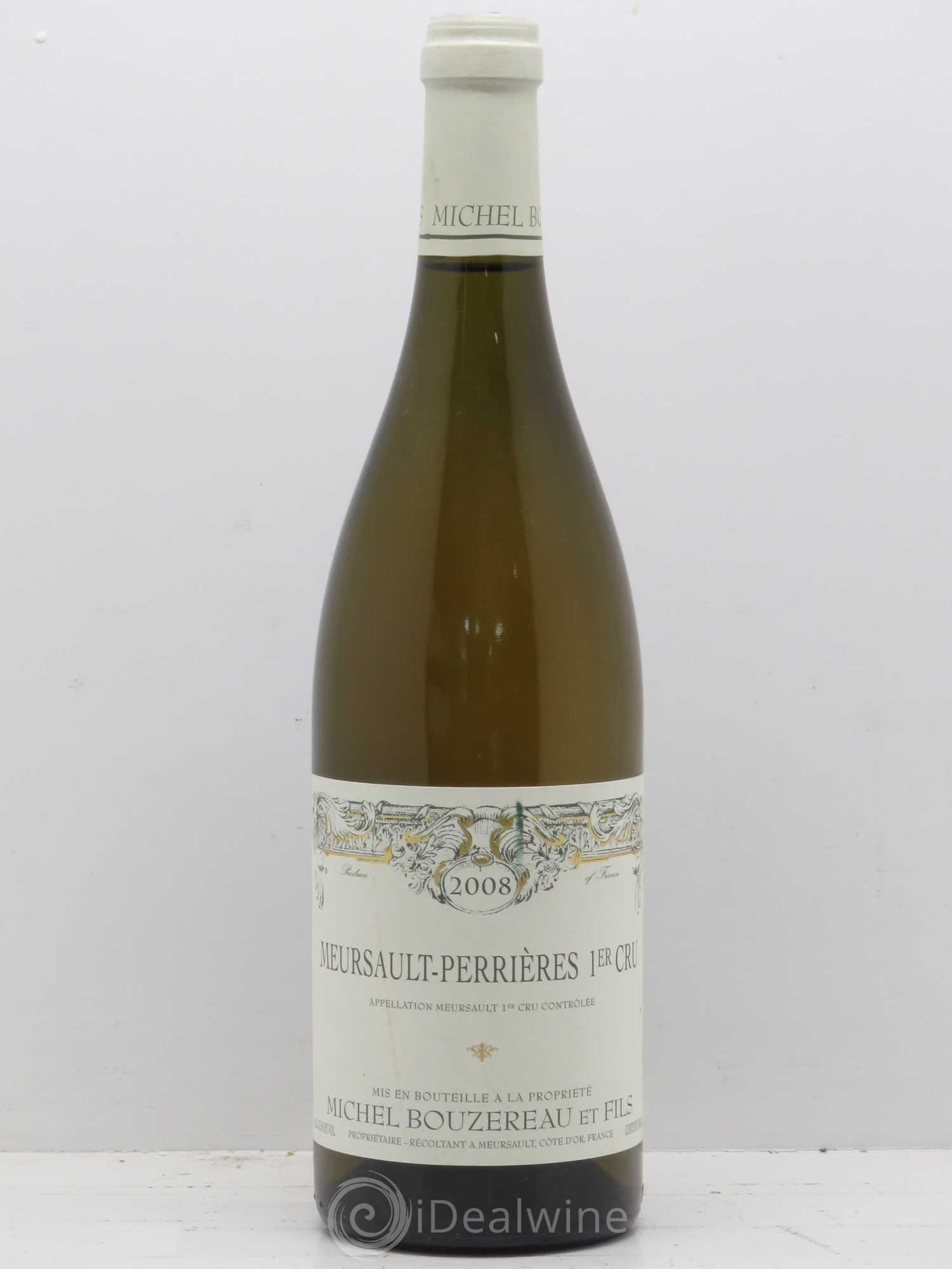 Meursault 1er Cru Perrières Michel Bouzereau et Fils (Domaine) 2008 - Lot de 1 bouteille - 0