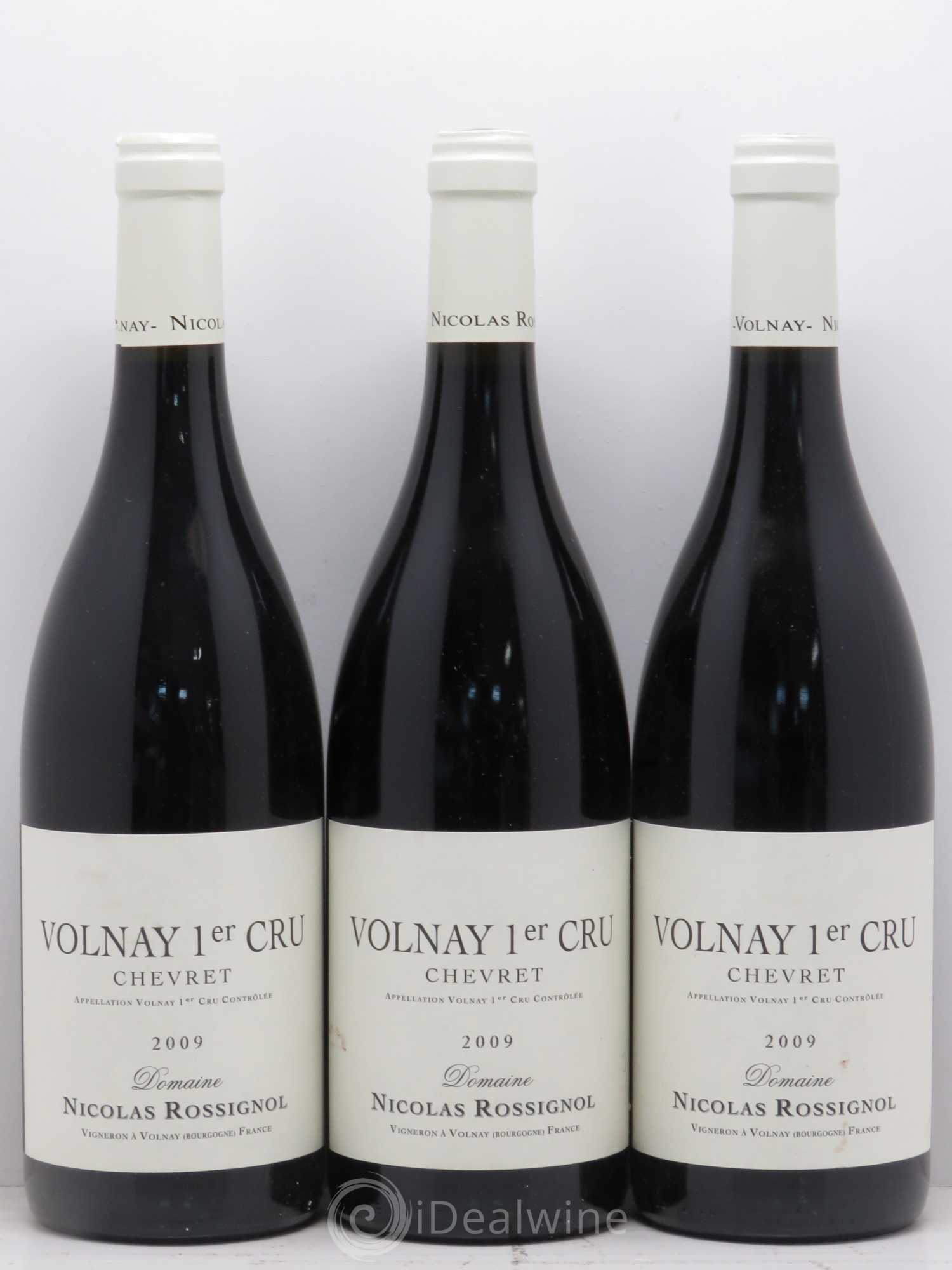 Volnay 1er Cru Chevret Rossignol (sans prix de réserve) 2009 - Posten von 3 Flaschen - 0