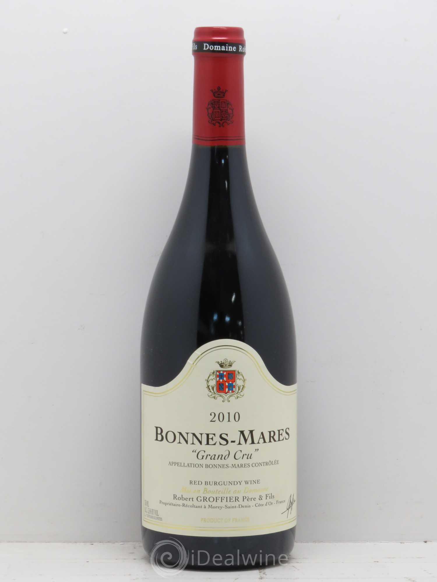 Bonnes-Mares Grand Cru Robert Groffier Père & Fils (Domaine) 2010 - Lot de 1 bouteille - 0