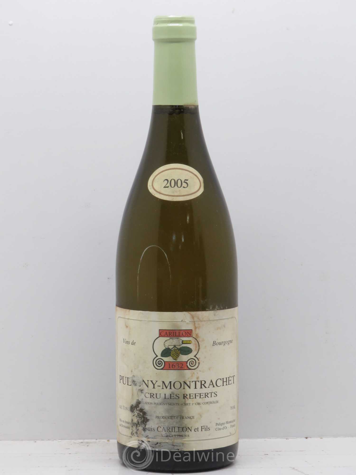 Puligny-Montrachet 1er Cru Les Referts François Carillon Louis Carillon 2005 - Lot de 1 bouteille - 0