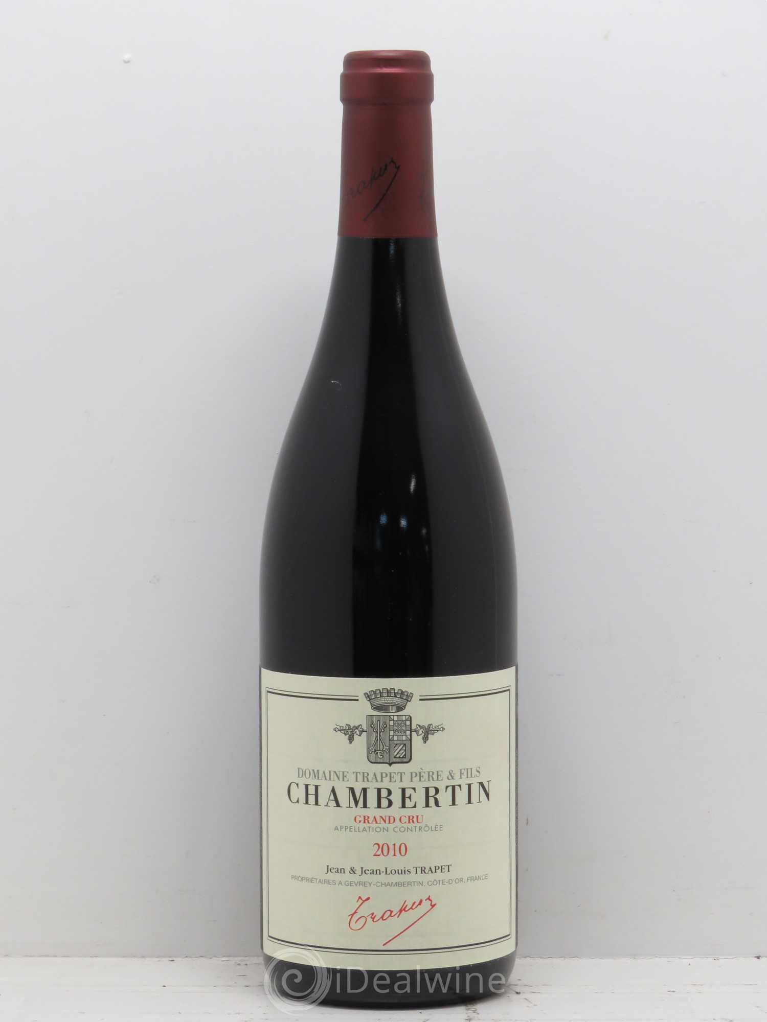 Chambertin Grand Cru Domaine Trapet 2010 - Lot de 1 bouteille - 0