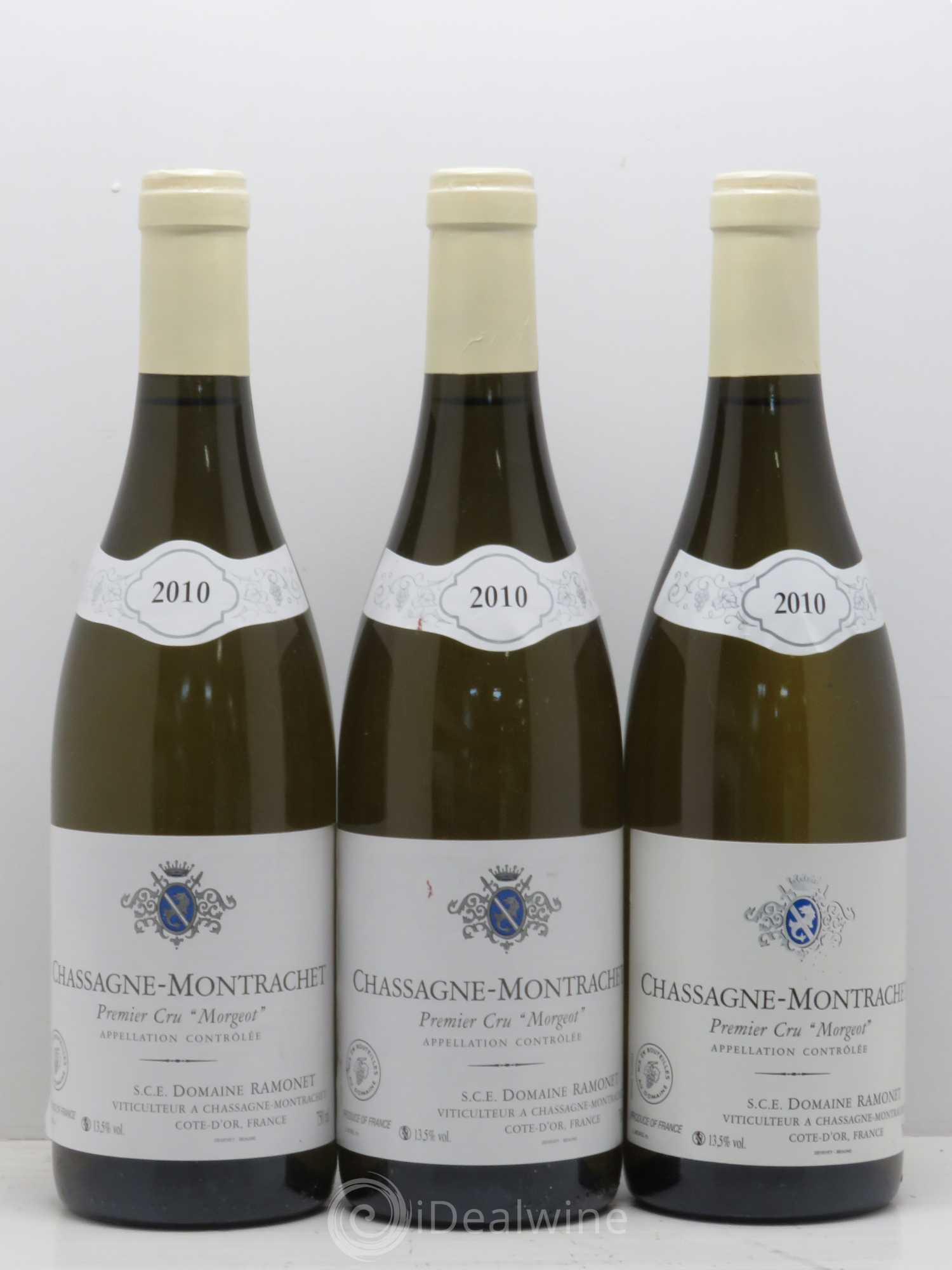 Chassagne-Montrachet 1er Cru Morgeot Ramonet (Domaine) 2010 - Lot de 3 bouteilles - 0