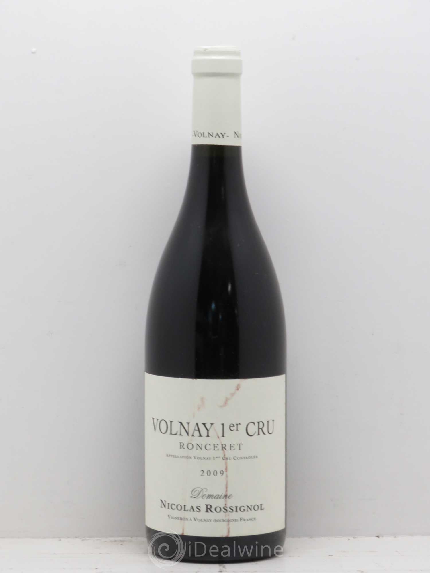 Volnay 1er Cru Ronceret Rossignol (sans prix de réserve) 2009 - Posten von 1 Flasche - 0