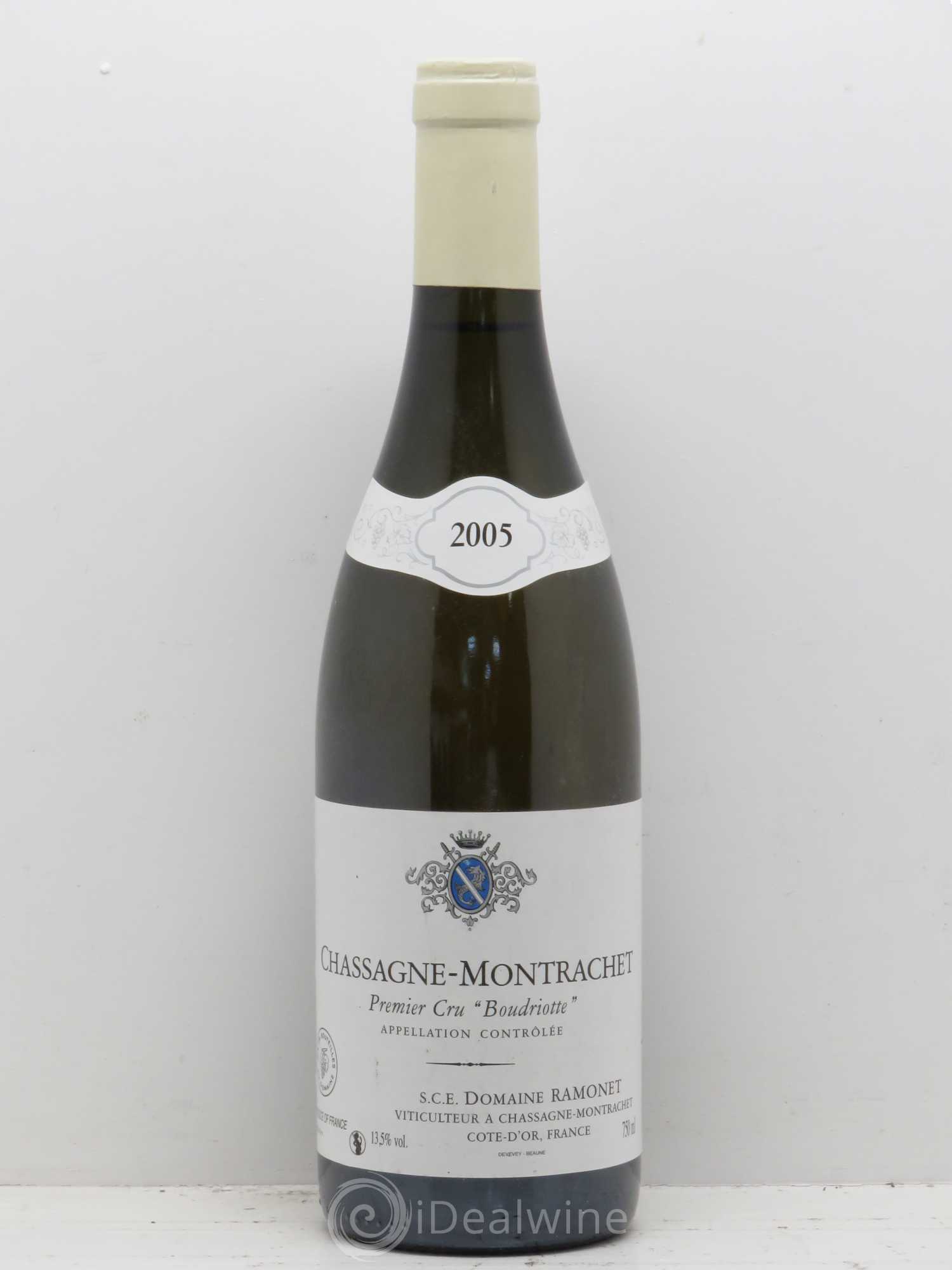 Chassagne-Montrachet 1er Cru Boudriotte Ramonet (Domaine) 2005 - Lot de 1 bouteille - 0