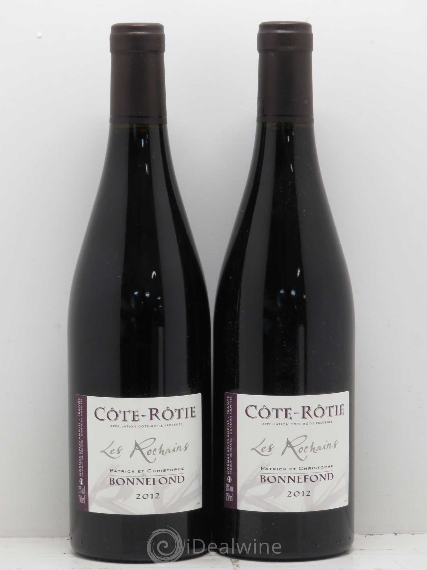 Côte-Rôtie Les Rochains Domaine Bonnefond 2012 - Lot de 2 bouteilles - 0