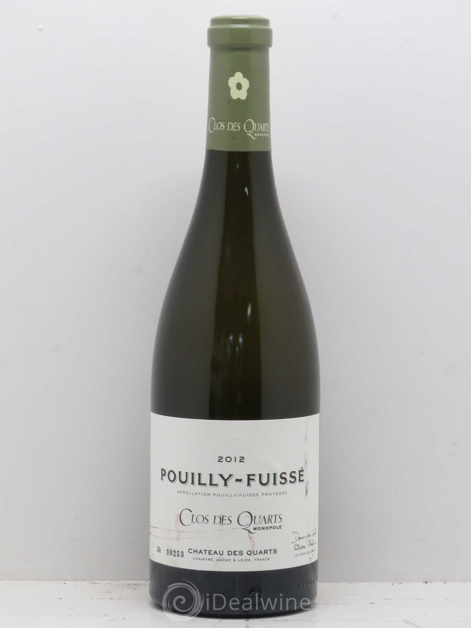 Pouilly-Fuissé Clos Des Quarts Château Des Quarts 2012 - Posten von 1 Flasche - 0