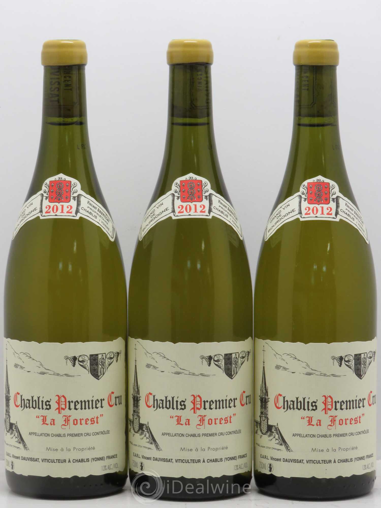 Chablis 1er Cru La Forest Vincent Dauvissat (Domaine) 2012 - Lot de 3 bouteilles - 0