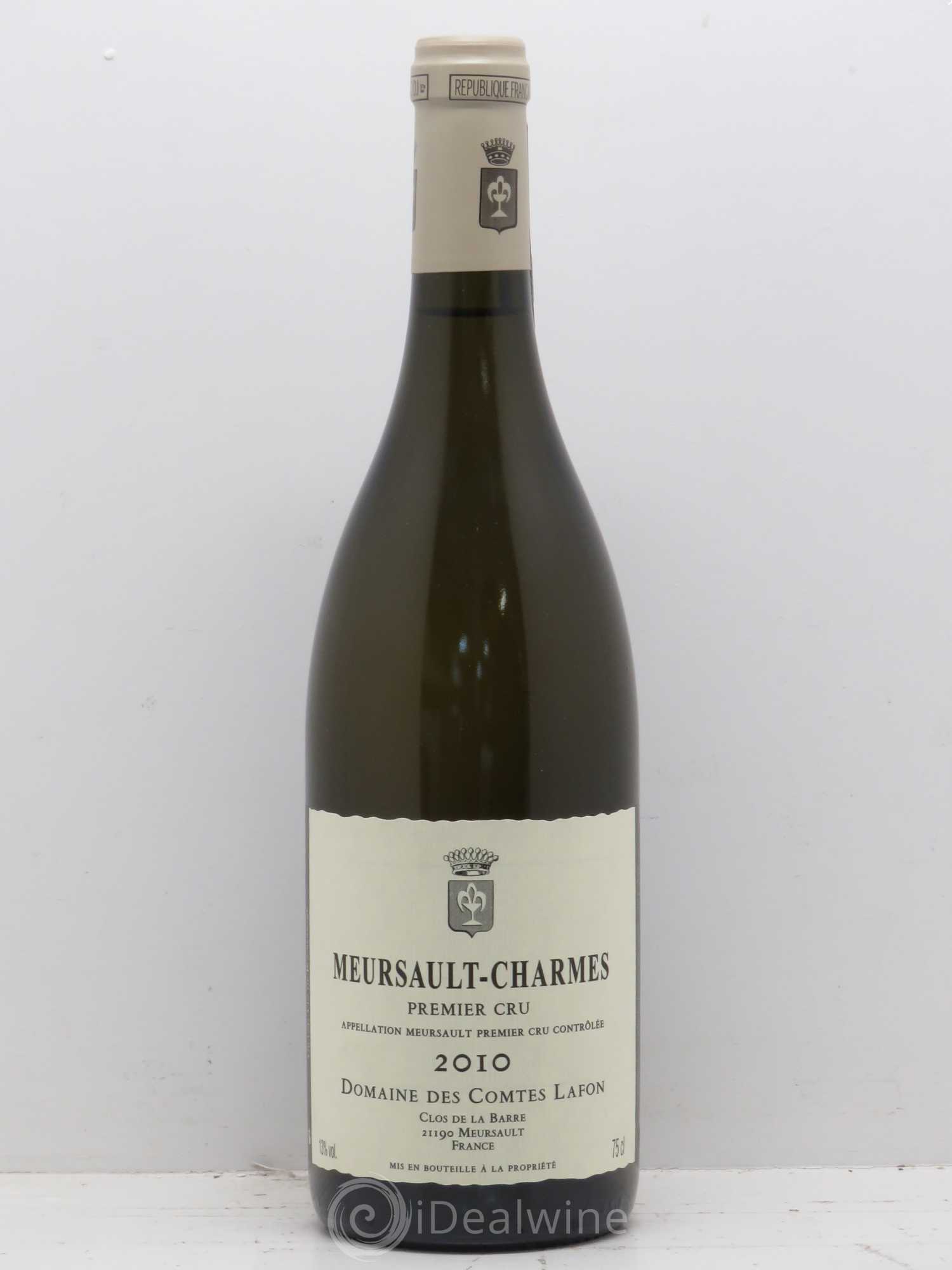 Meursault 1er Cru Charmes Comtes Lafon (Domaine des) 2010 - Lot de 1 bouteille - 0