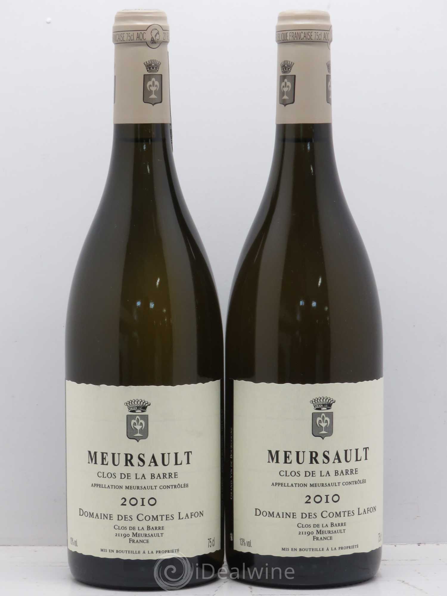 Meursault Clos de la Barre Comtes Lafon (Domaine des) 2010 - Lot de 2 bouteilles - 0
