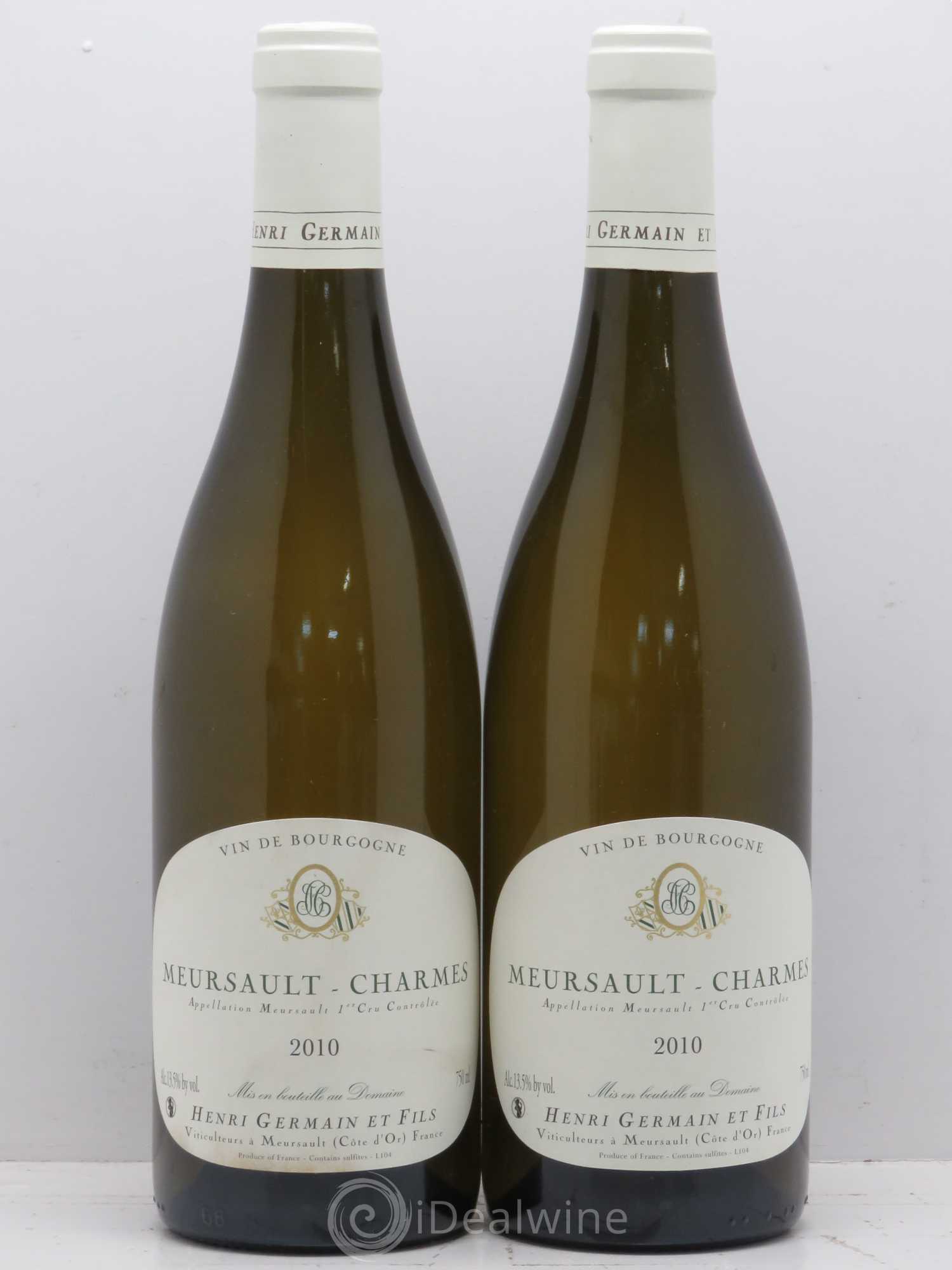 Meursault 1er Cru Charmes H Germain 2010 - Posten von 2 Flaschen - 0
