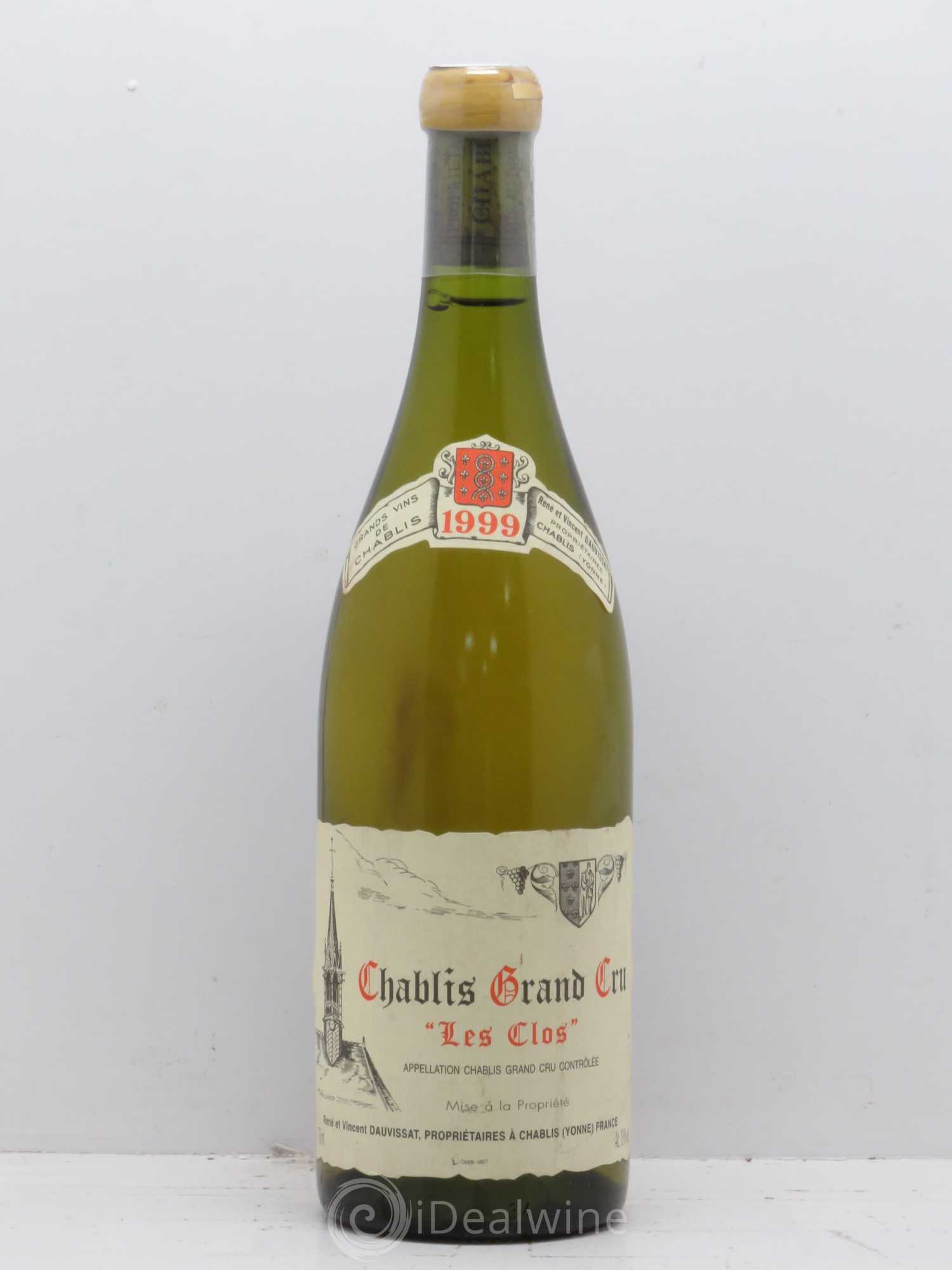 Chablis Grand Cru Les Clos Vincent Dauvissat (Domaine) 1999 - Lot de 1 bouteille - 0