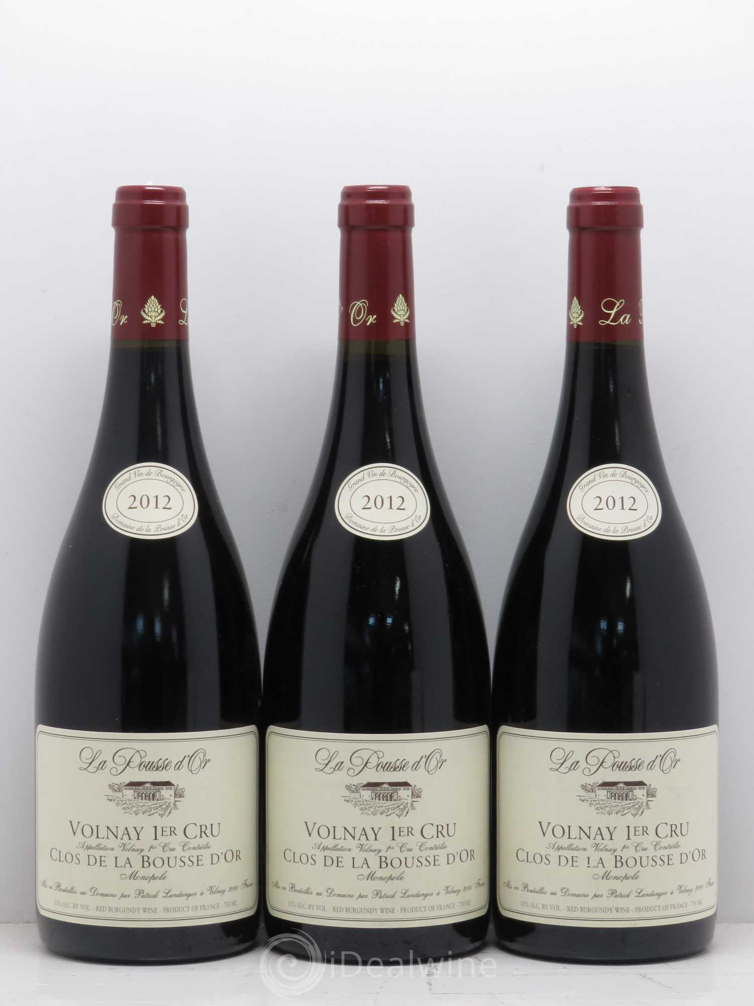 Volnay 1er Cru Clos de la Bousse d'Or La Pousse d'Or (Domaine de) (sans prix de réserve) 2012 - Lot de 3 bouteilles - 0