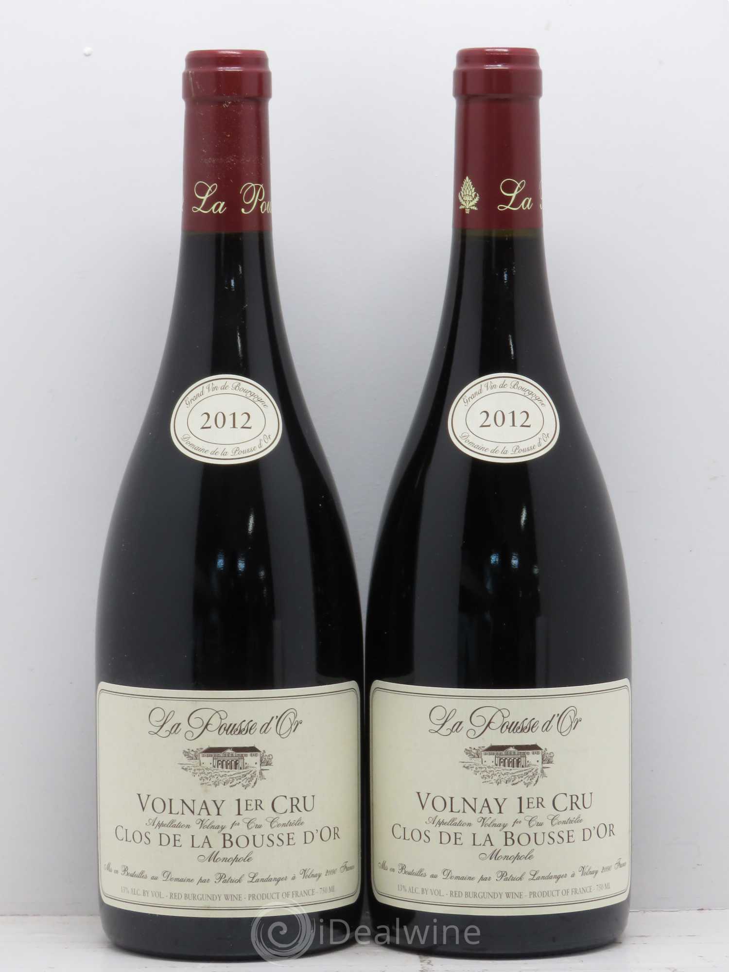 Volnay 1er Cru Clos de la Bousse d'Or La Pousse d'Or (Domaine de) (senza prezzo di riserva) 2012 - Lotto di 2 bottiglie - 0