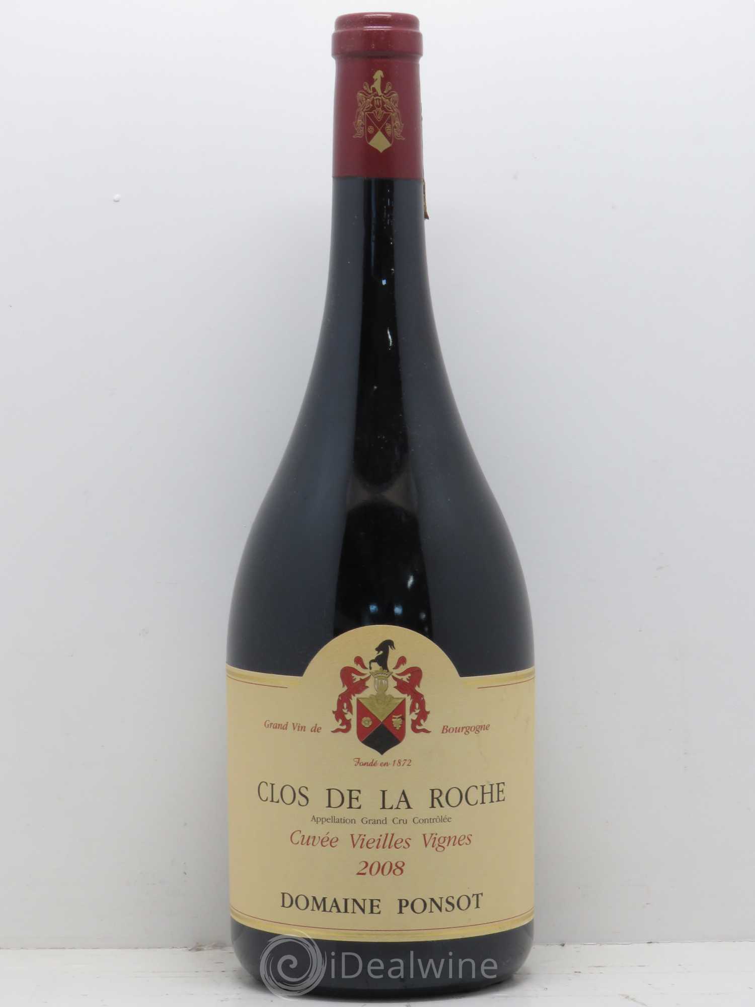 Clos de la Roche Grand Cru Vieilles Vignes Ponsot (Domaine) 2008 - Lot de 1 magnum - 0