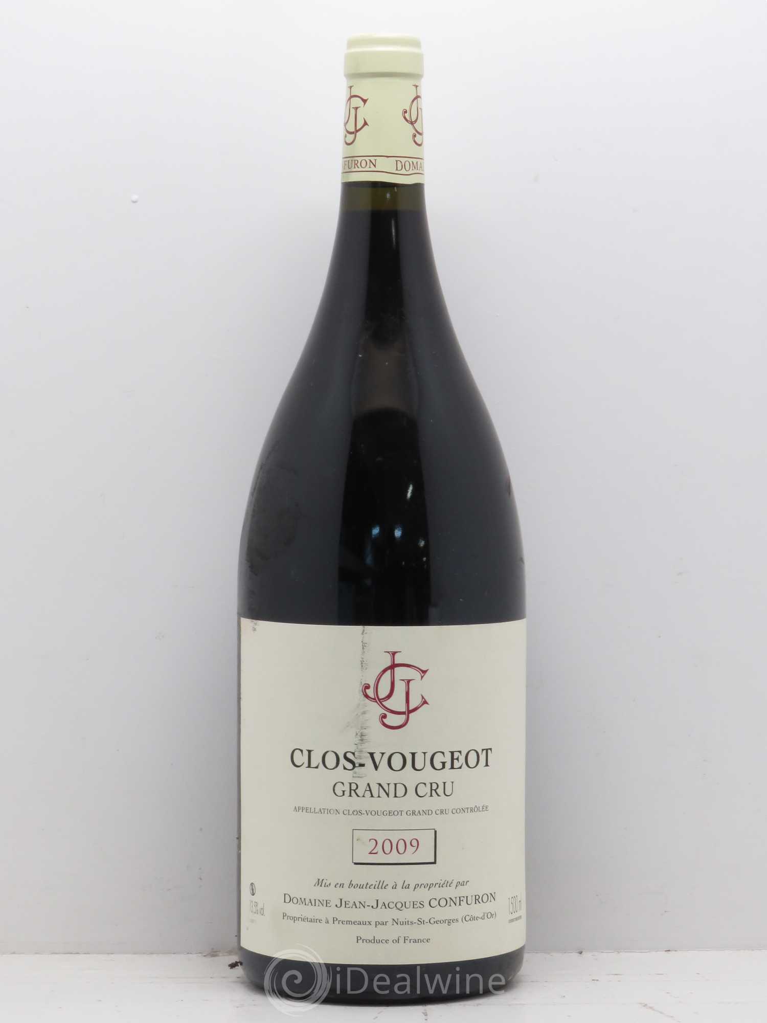 Clos de Vougeot Grand Cru Jean-Jacques Confuron 2009 - Lot de 1 magnum - 0