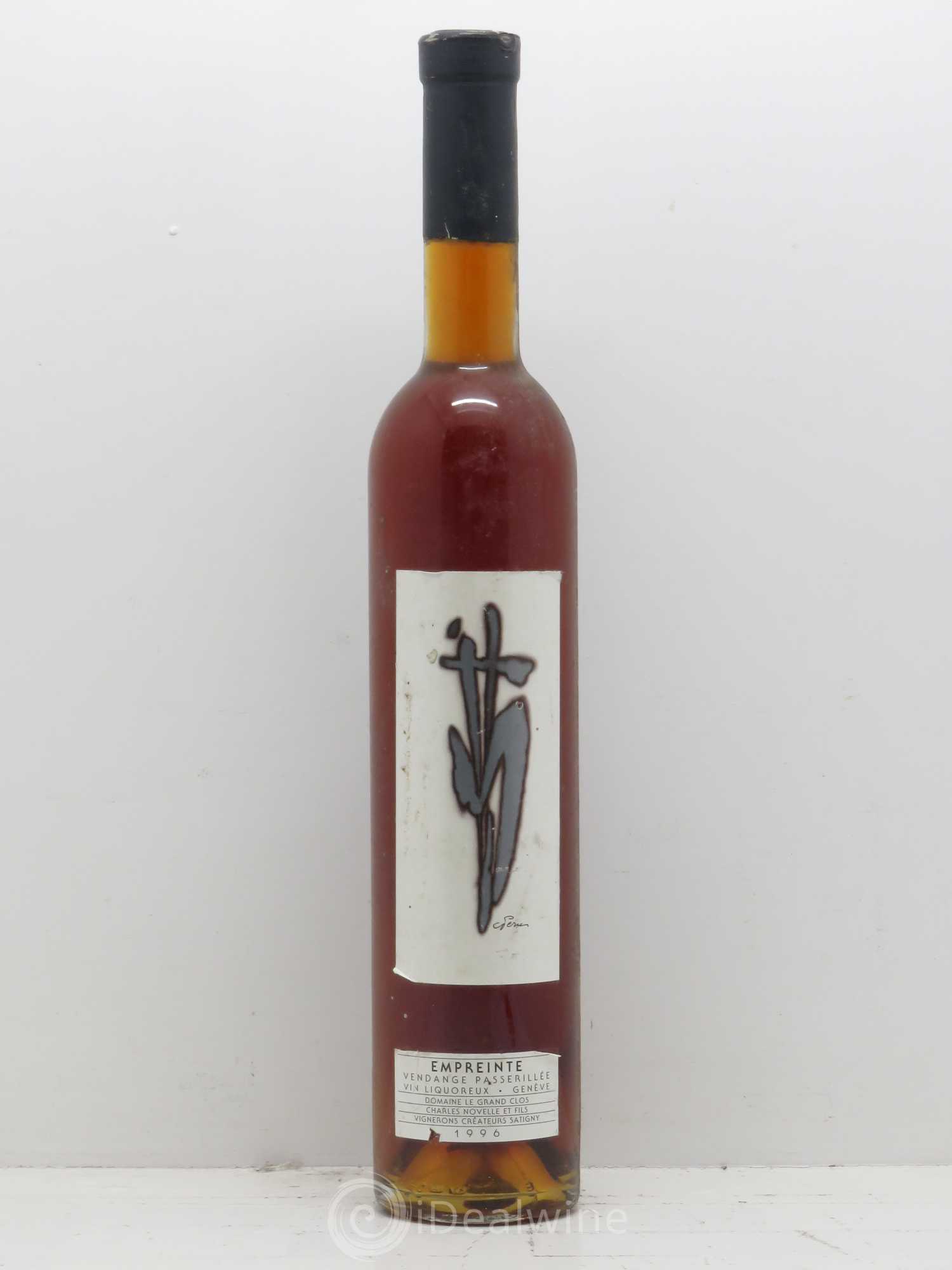 Vins Etrangers Empreinte Vendanges passerillée Domaine le grand clos 1996 - Lotto di 1 mezza bottiglia - 0