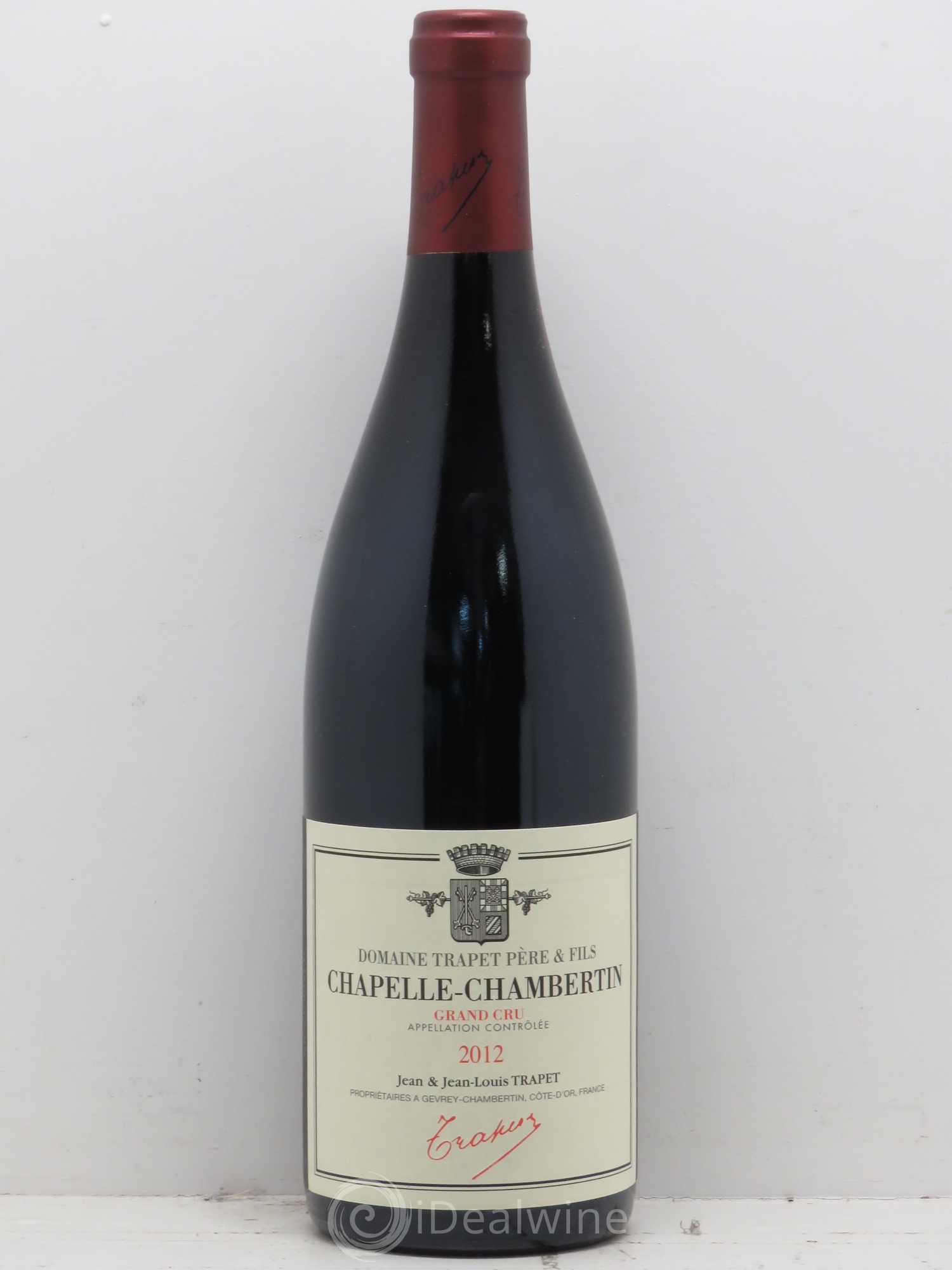Chapelle-Chambertin Grand Cru Domaine Trapet 2012 - Lot de 1 bouteille - 0