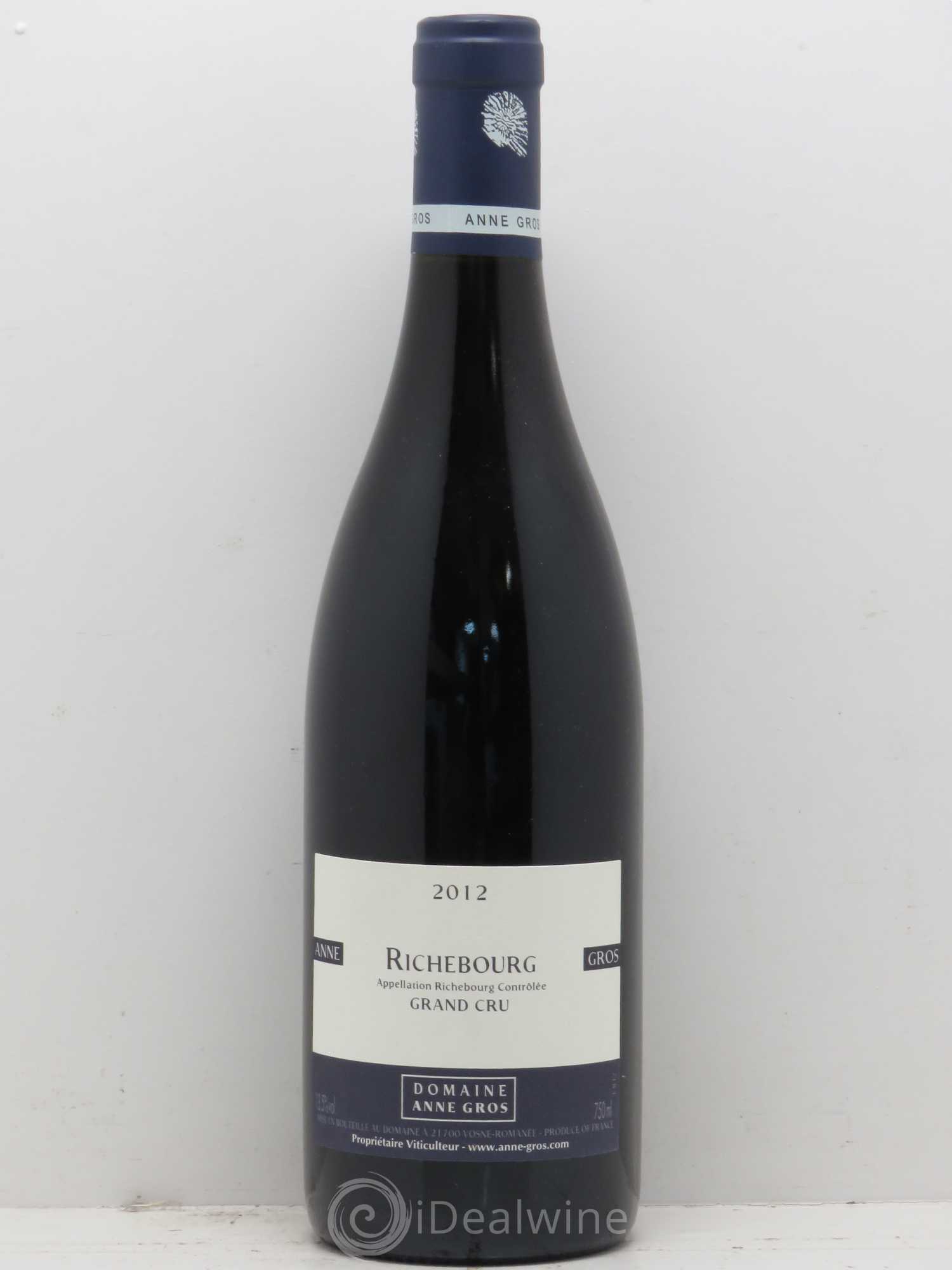 Richebourg Grand Cru Anne Gros 2012 - Lot de 1 bouteille - 0