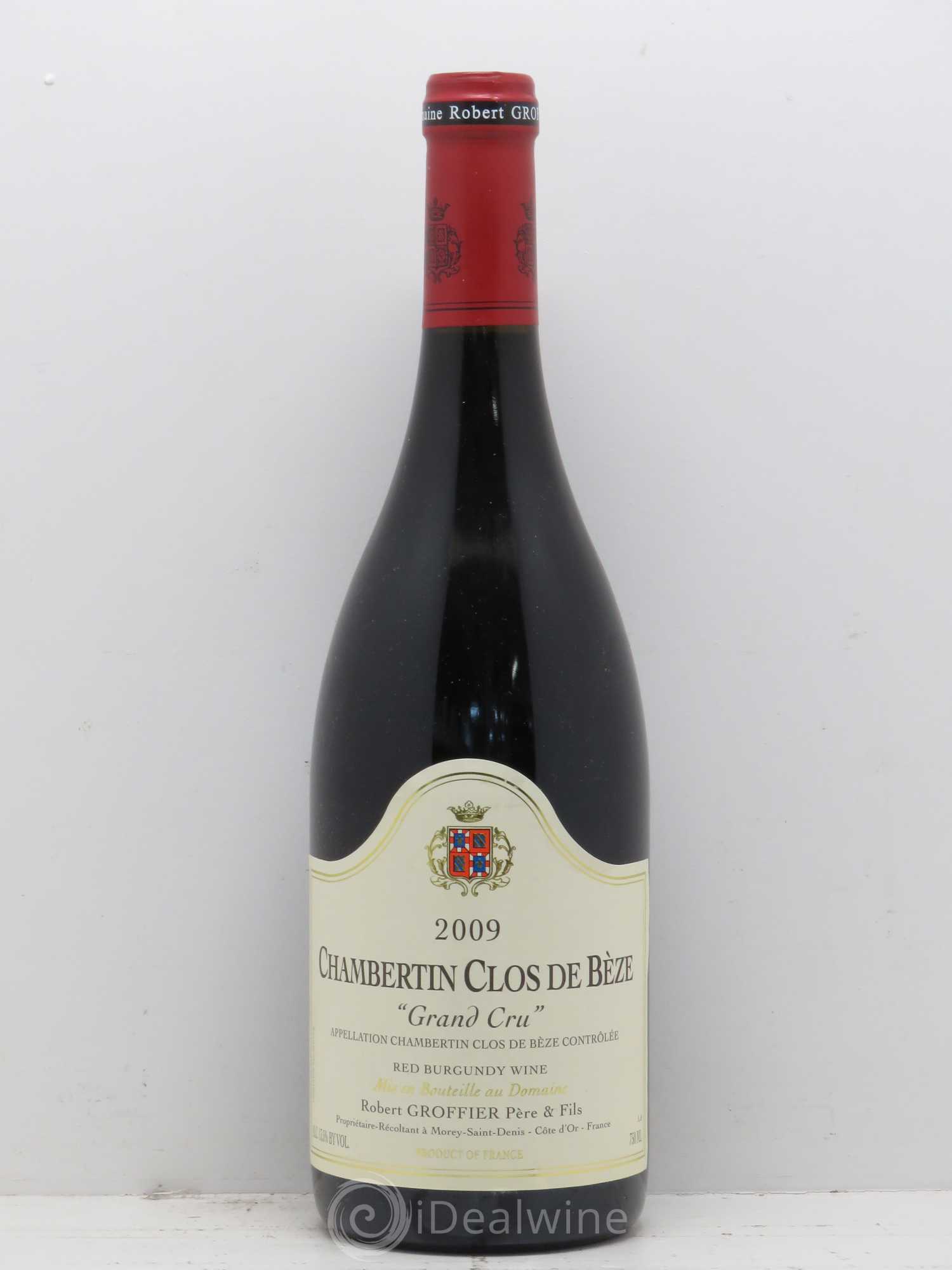 Chambertin Clos de Bèze Grand Cru Robert Groffier Père & Fils (Domaine) 2009 - Lot de 1 bouteille - 0