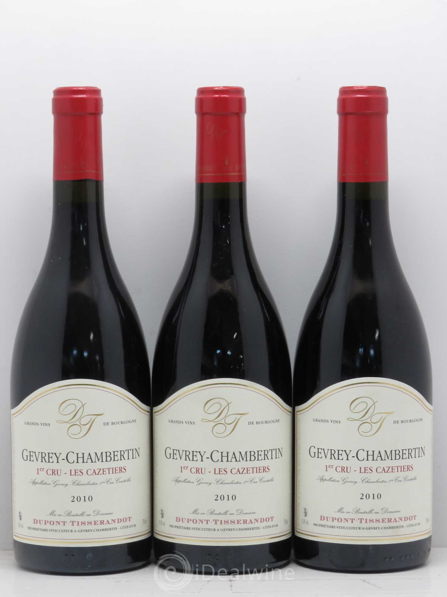 Gevrey-Chambertin 1er Cru Cazetiers Dupont-Tisserandot (Domaine) 2010 - Lot de 3 bouteilles - 0