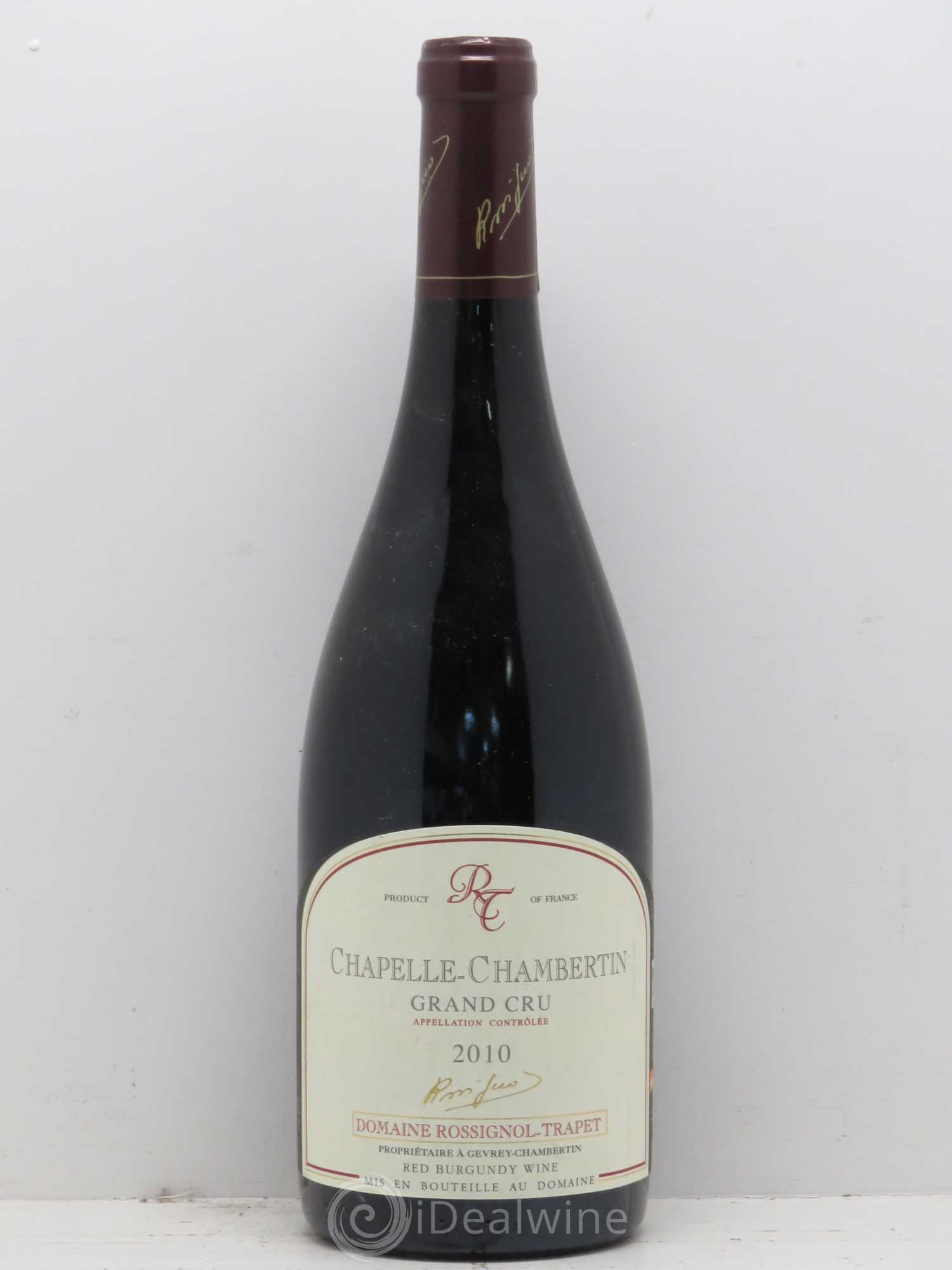 Chapelle-Chambertin Grand Cru Rossignol-Trapet (Domaine) 2010 - Lot de 1 bouteille - 0