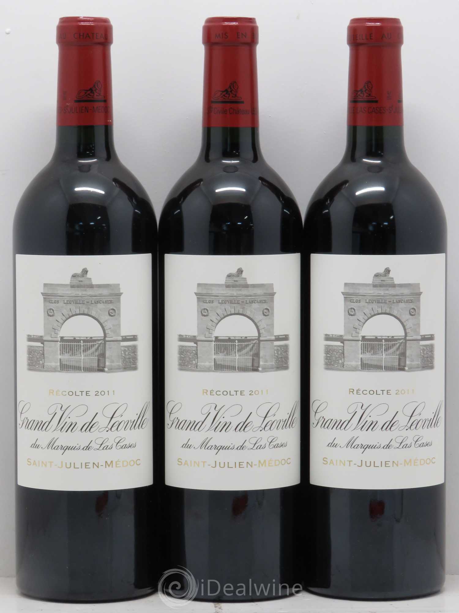 Château Léoville Las Cases 2ème Grand Cru Classé 2011 - Lot de 3 bouteilles - 0
