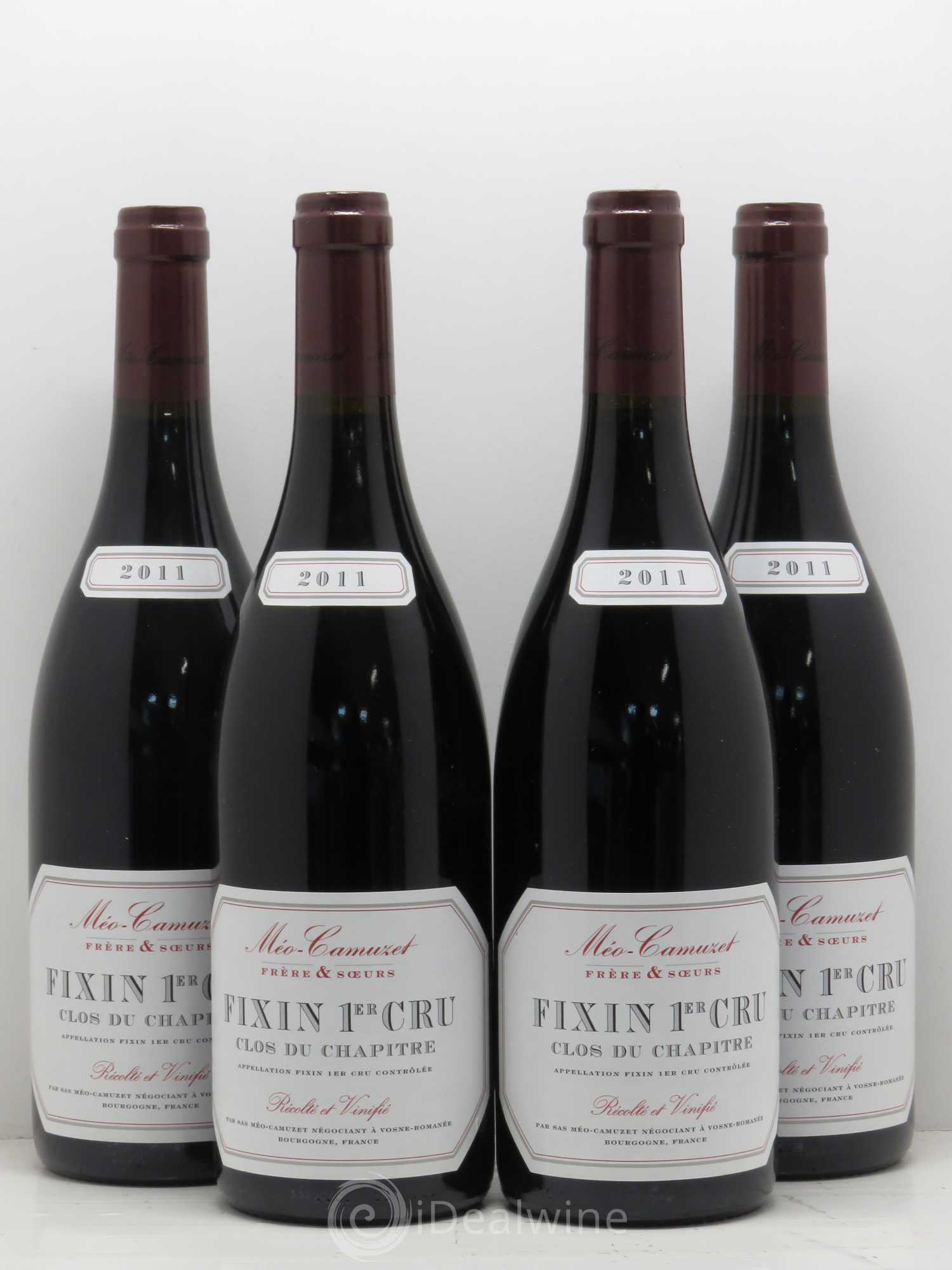 Fixin 1er Cru Clos du Chapitre Méo-Camuzet (Frère & Soeurs) 2011 - Lot de 4 bouteilles - 0